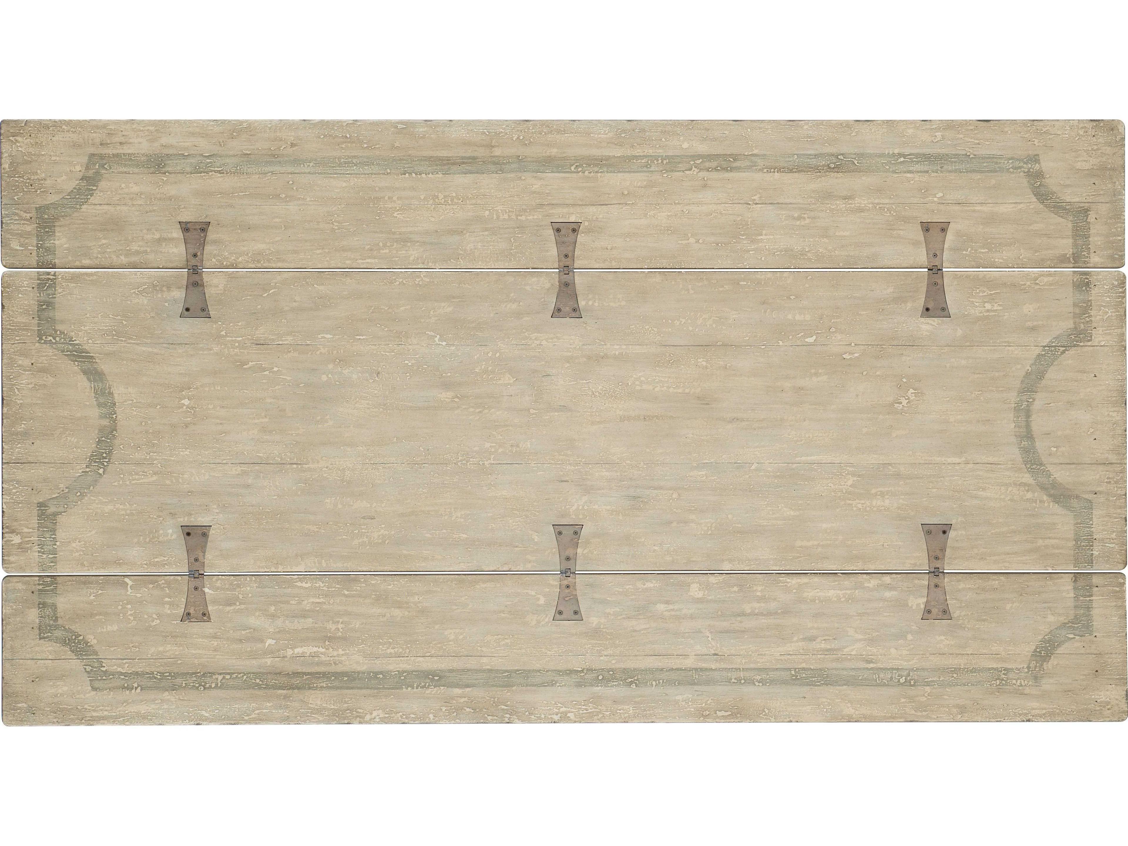 Luxecor Heritage Flip-Top Rectangular Light Wood Console Table