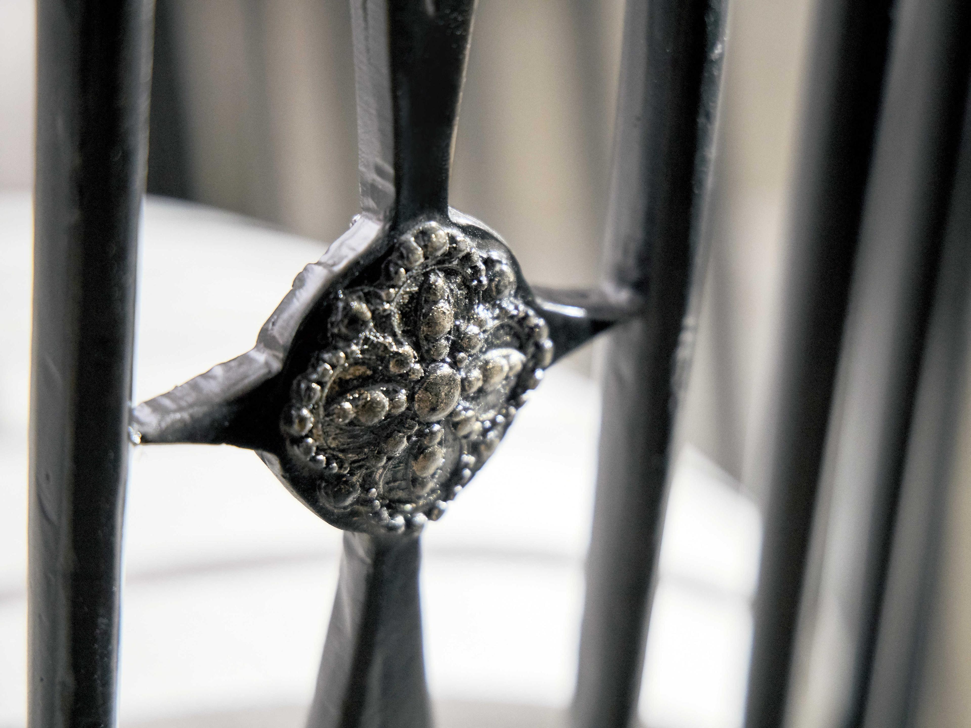 Luxecor Heritage Hardwood Black Upholstered Arm Dining Chair