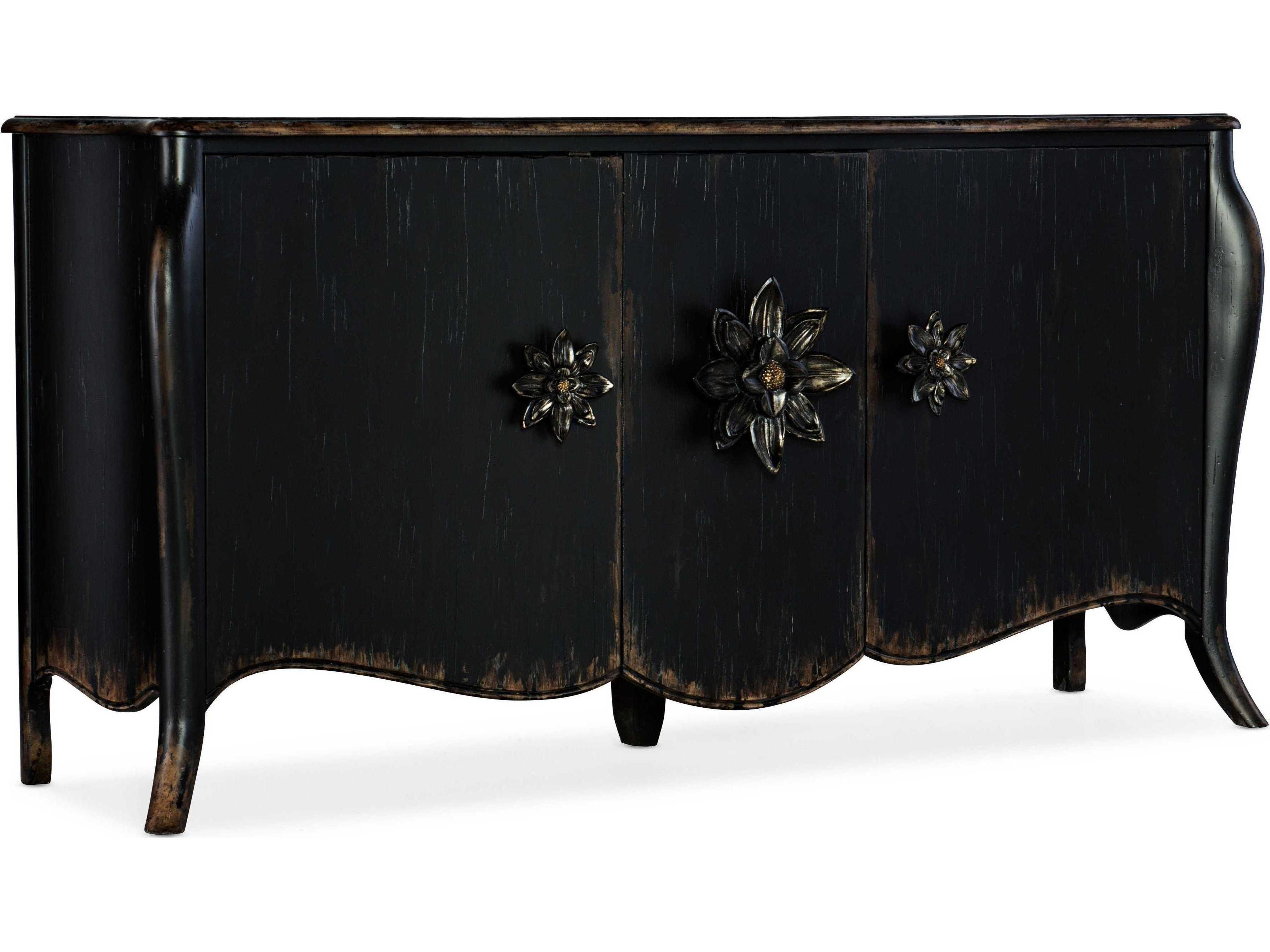 Sanctuary Bien Ame 73" Hardwood Black Sideboard