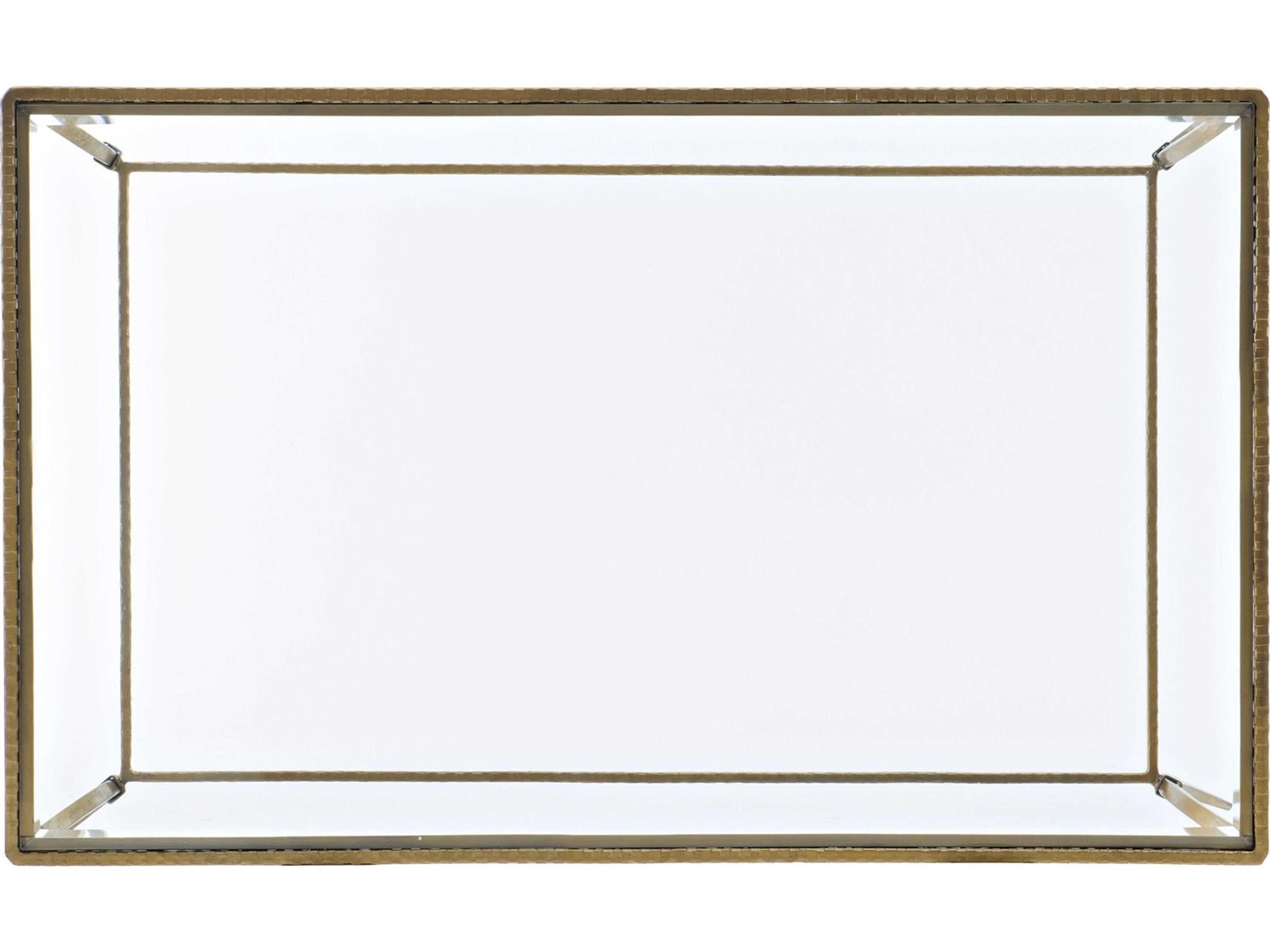 Hooker Furniture Laureng Rectangular Glass Golds Cocktail Table