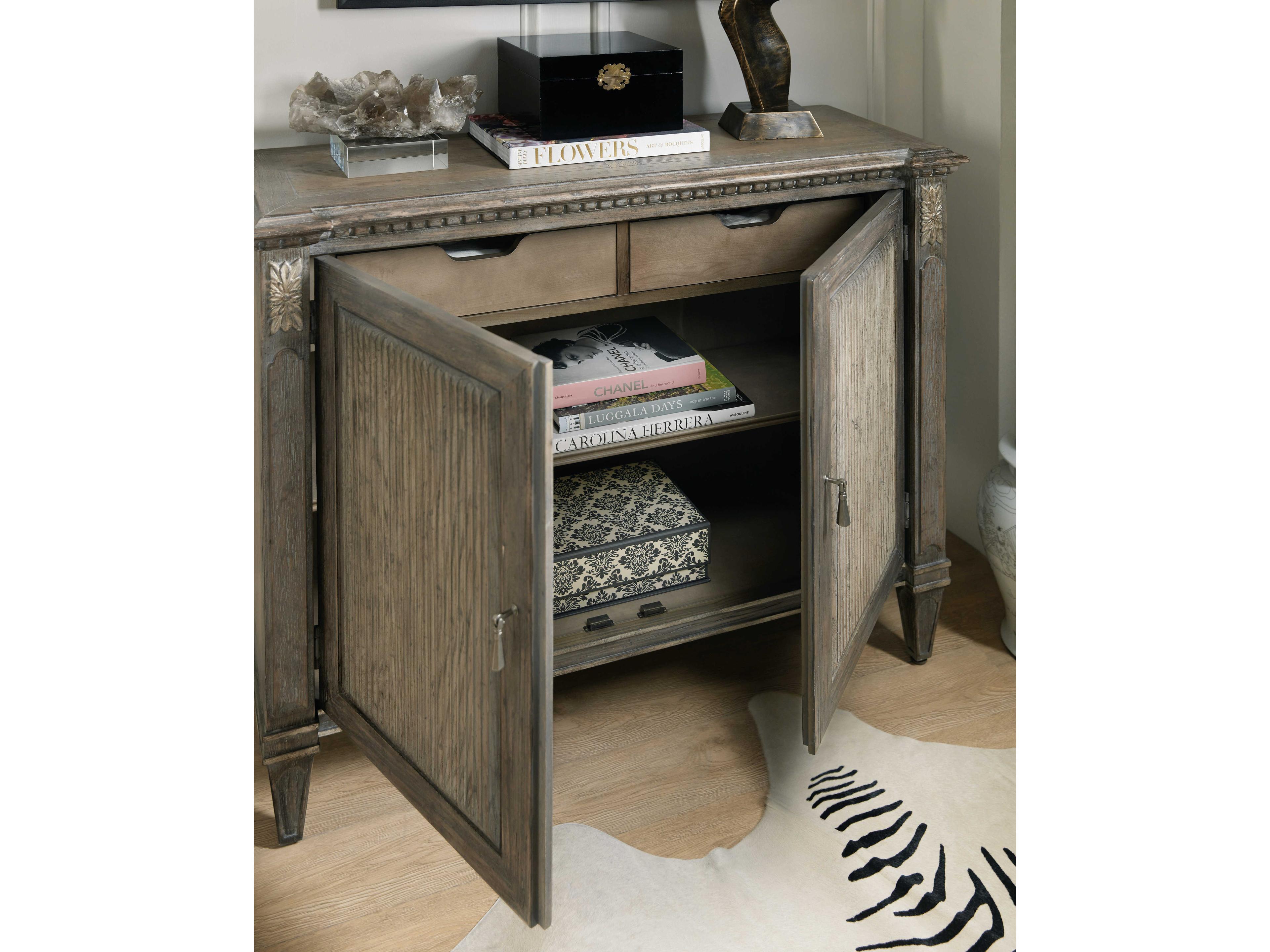 Luxecor Heritage Quartz Grey Hardwood Accent Chest
