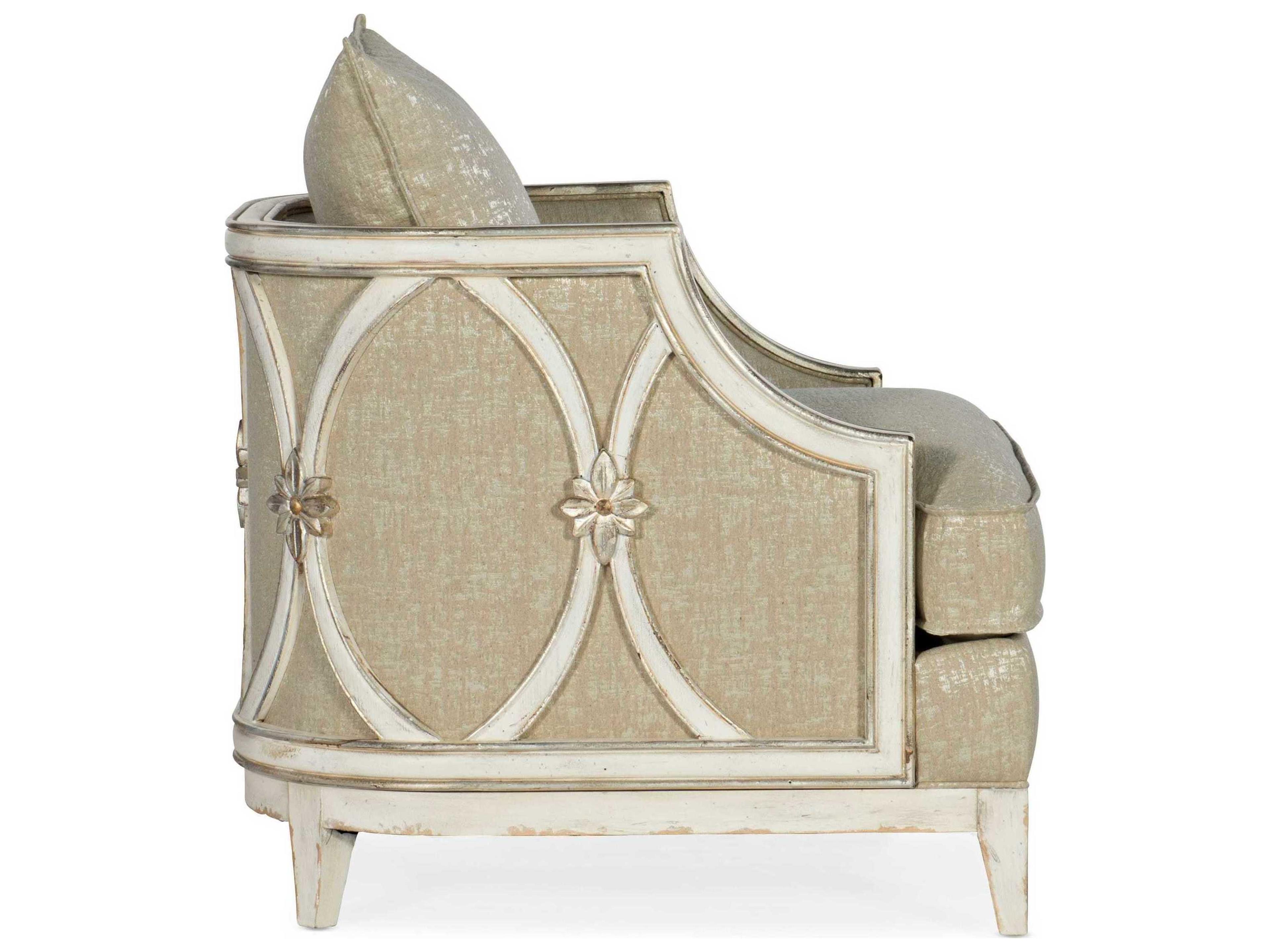 Luxecor Heritage Mariette Beige Fabric Accent Chair