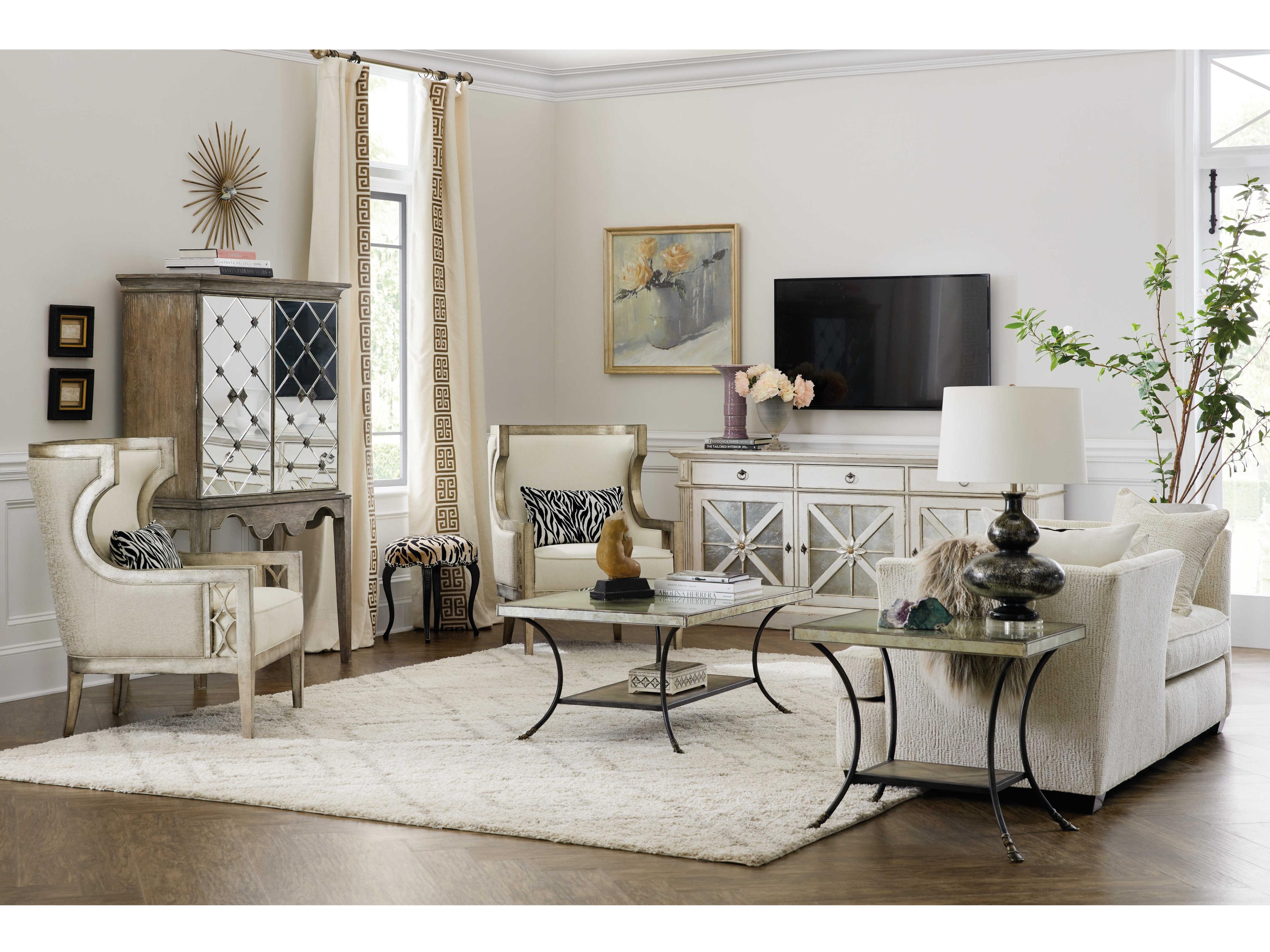 Luxecor Heritage Debutant Wing Silver Fabric Accent Chair