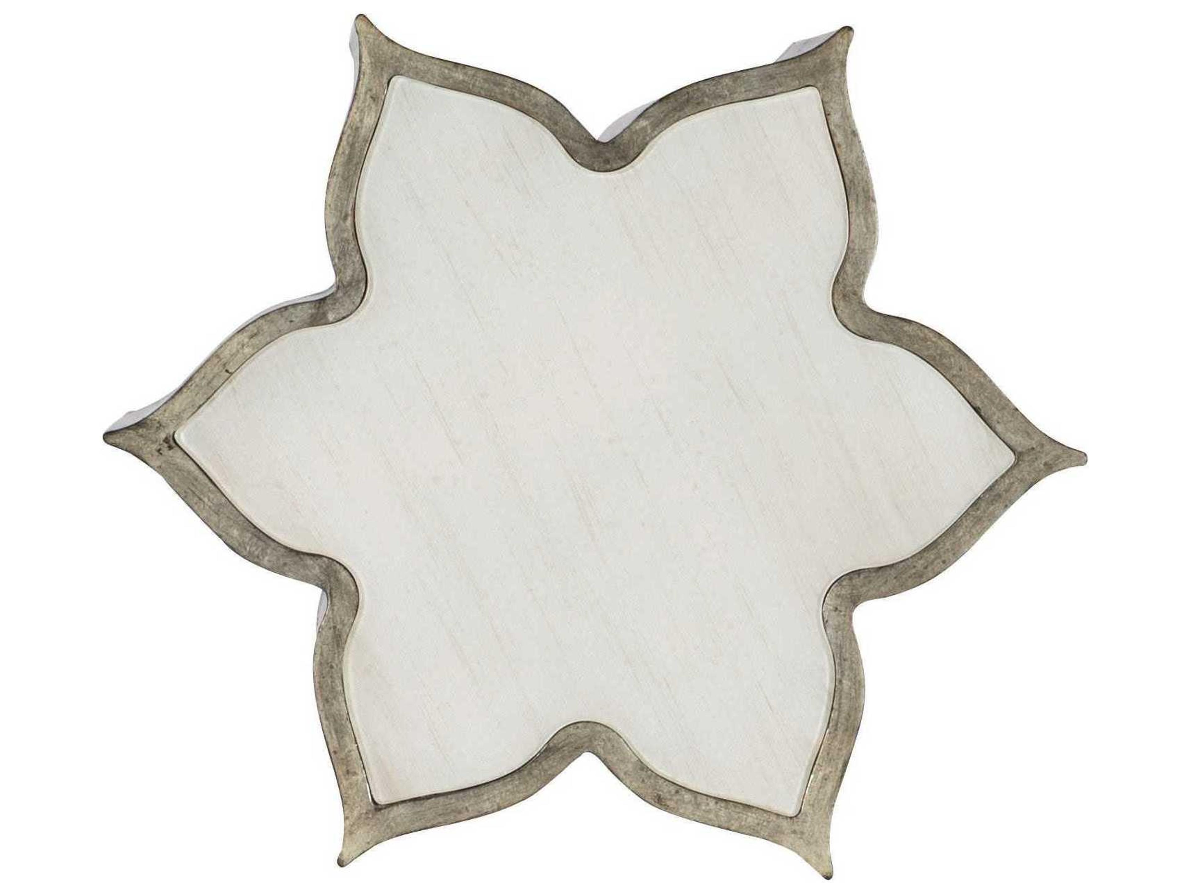 Luxecor Heritage C Est La Vie Glass Silver End Table