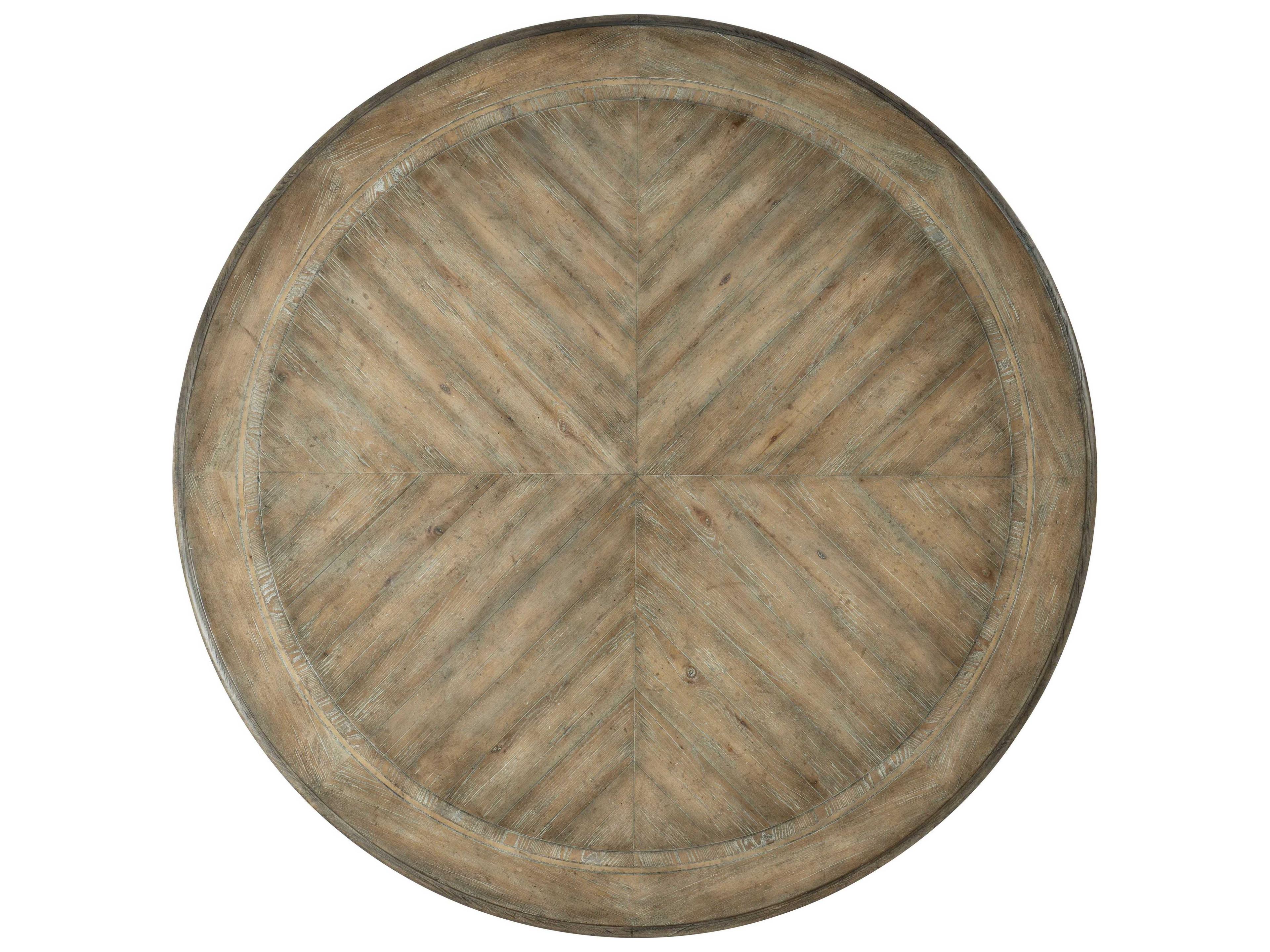 Luxecor Heritage Round Wood Antique Slate Dining Table