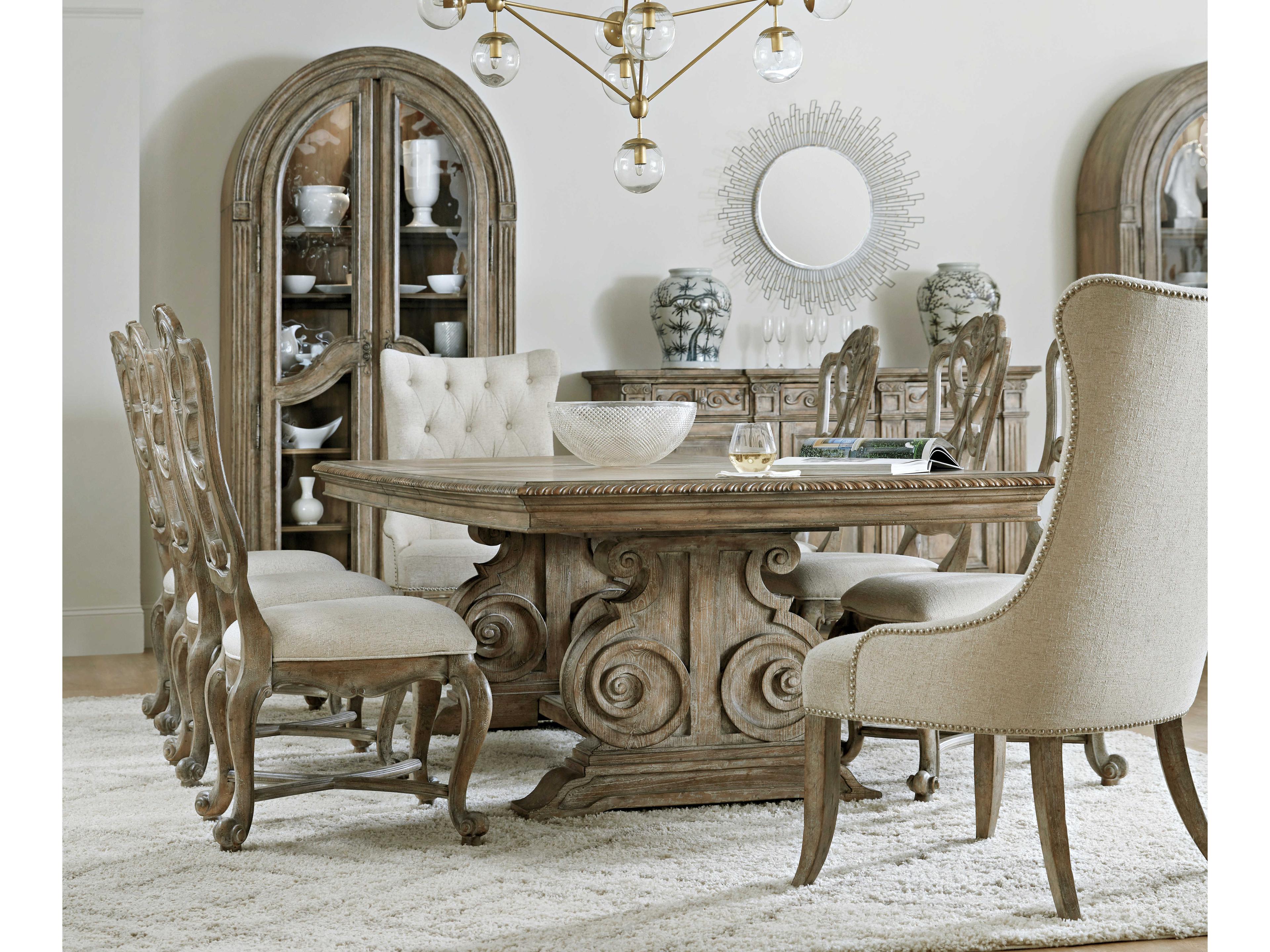 Luxecor Heritage Beige Upholstered Side Dining Chair