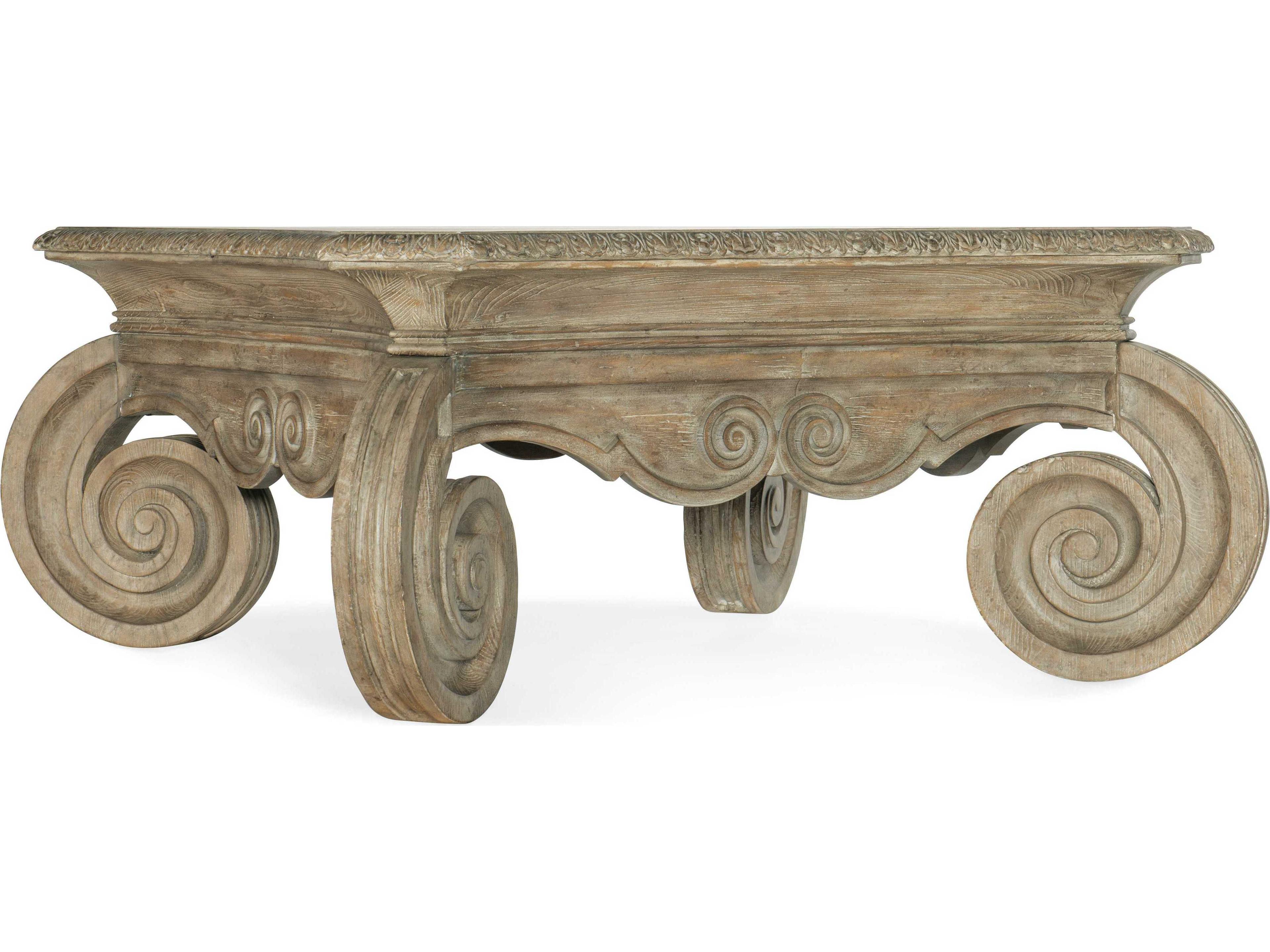 Castella Square Wood Antique Slate Cocktail Table