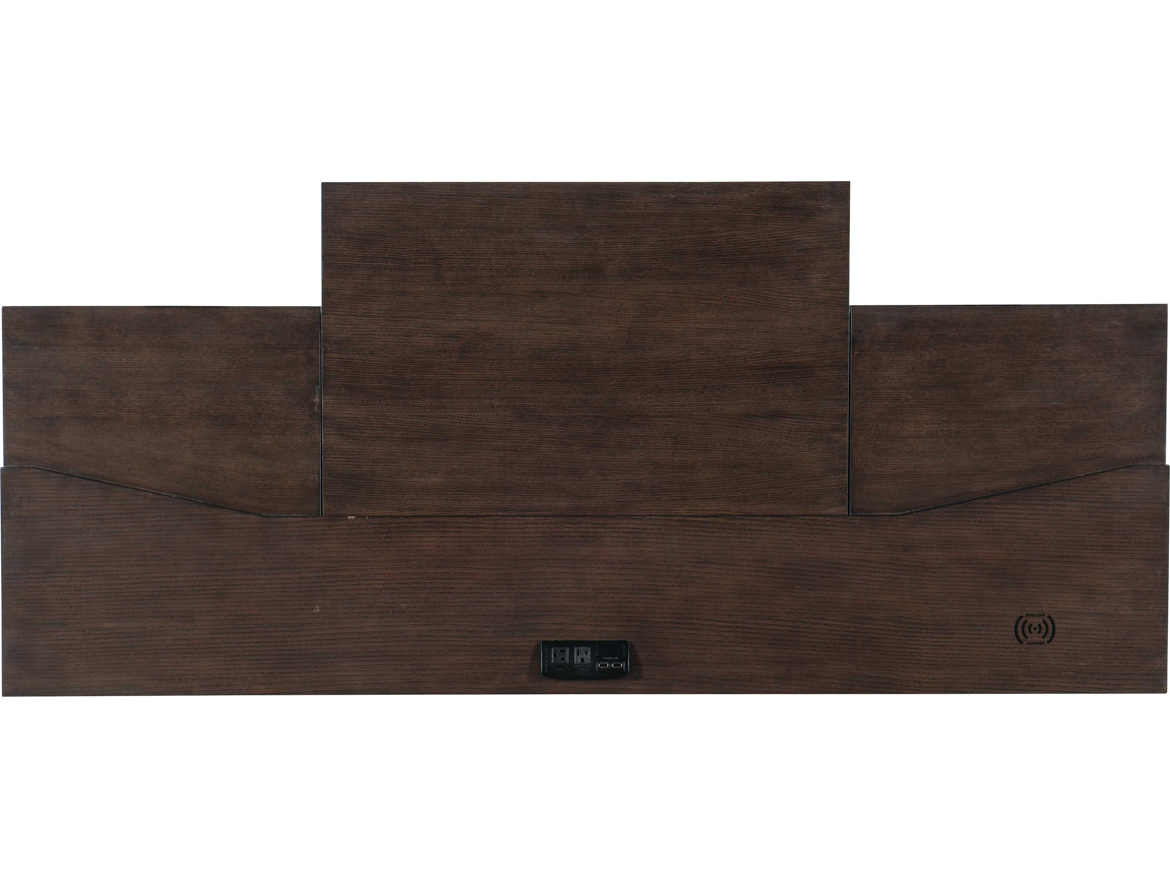 Hooker Furniture Work Your Way House Blend Dark Wood Brown Ash Credenza Desk