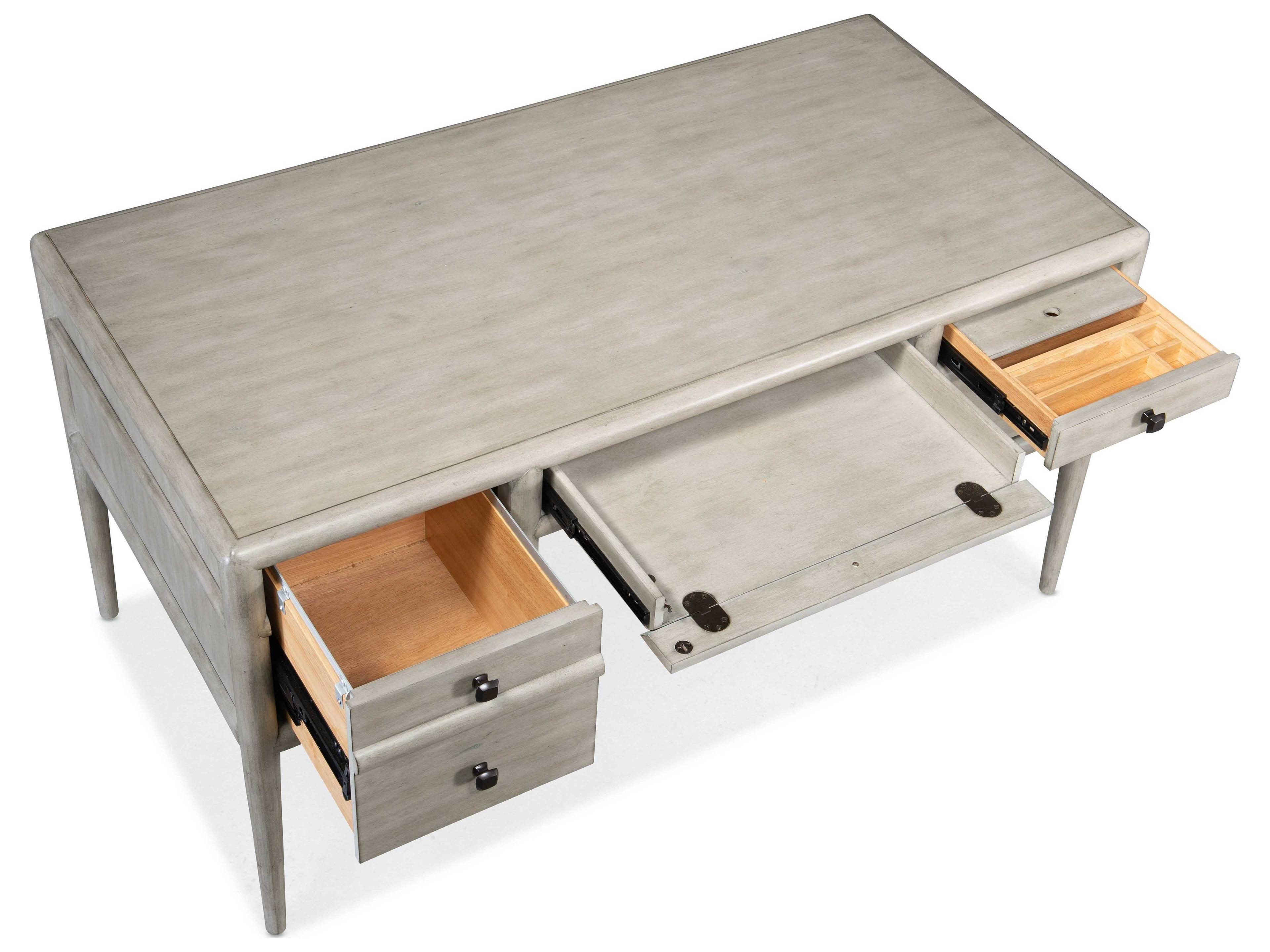 Luxecor Heritage Burnham Grey Mink Alder Wood Writing Desk