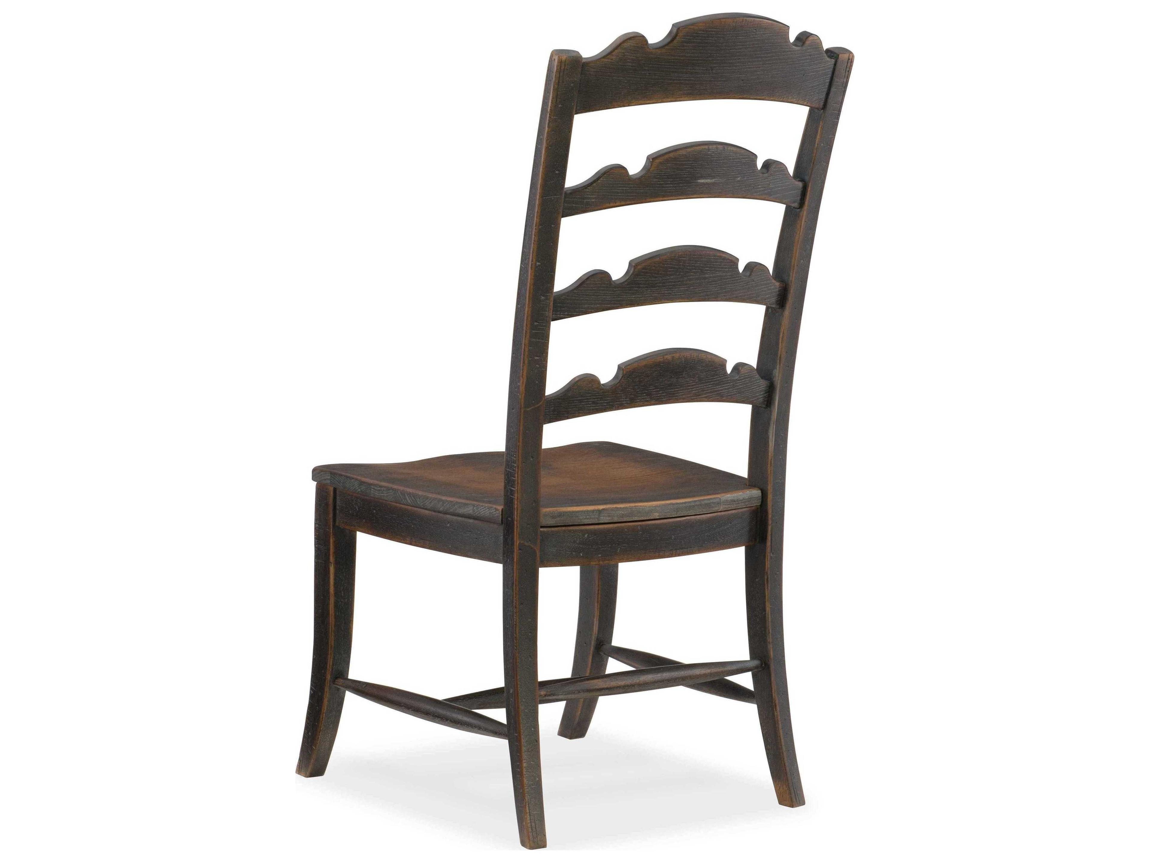 Luxecor Heritage Hardwood Black Side Dining Chair