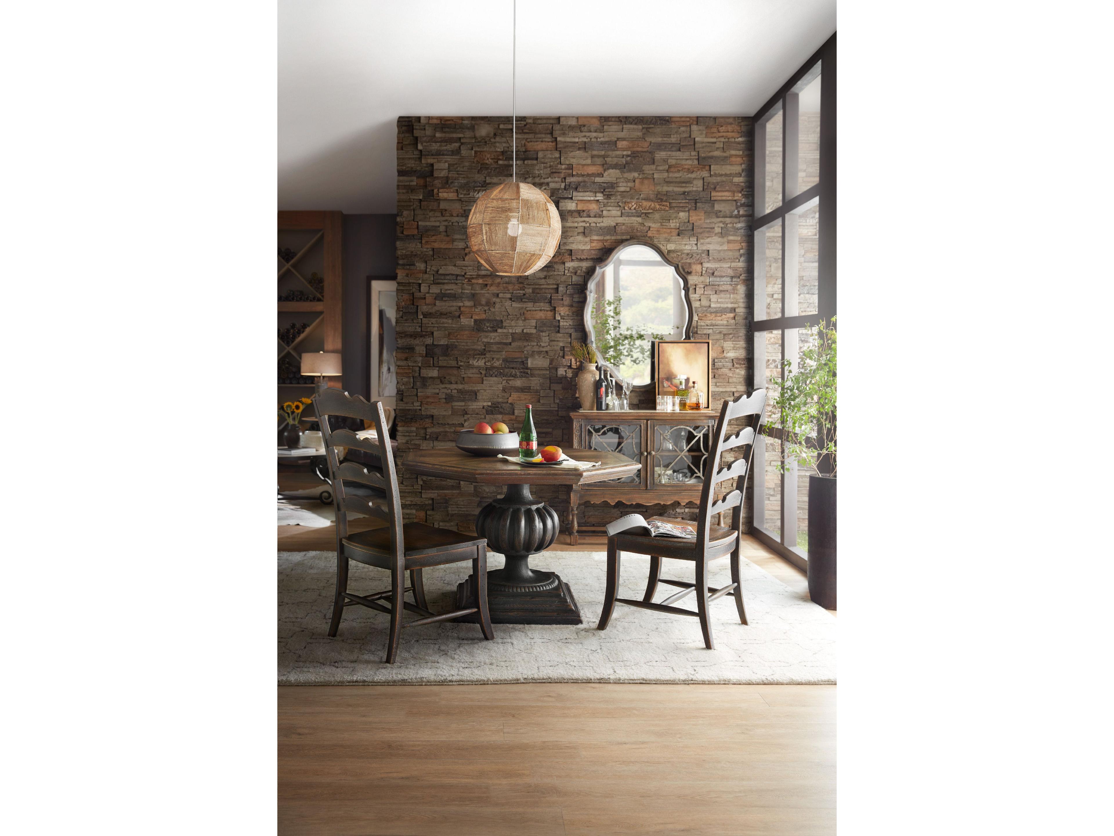 Luxecor Heritage Hardwood Black Side Dining Chair