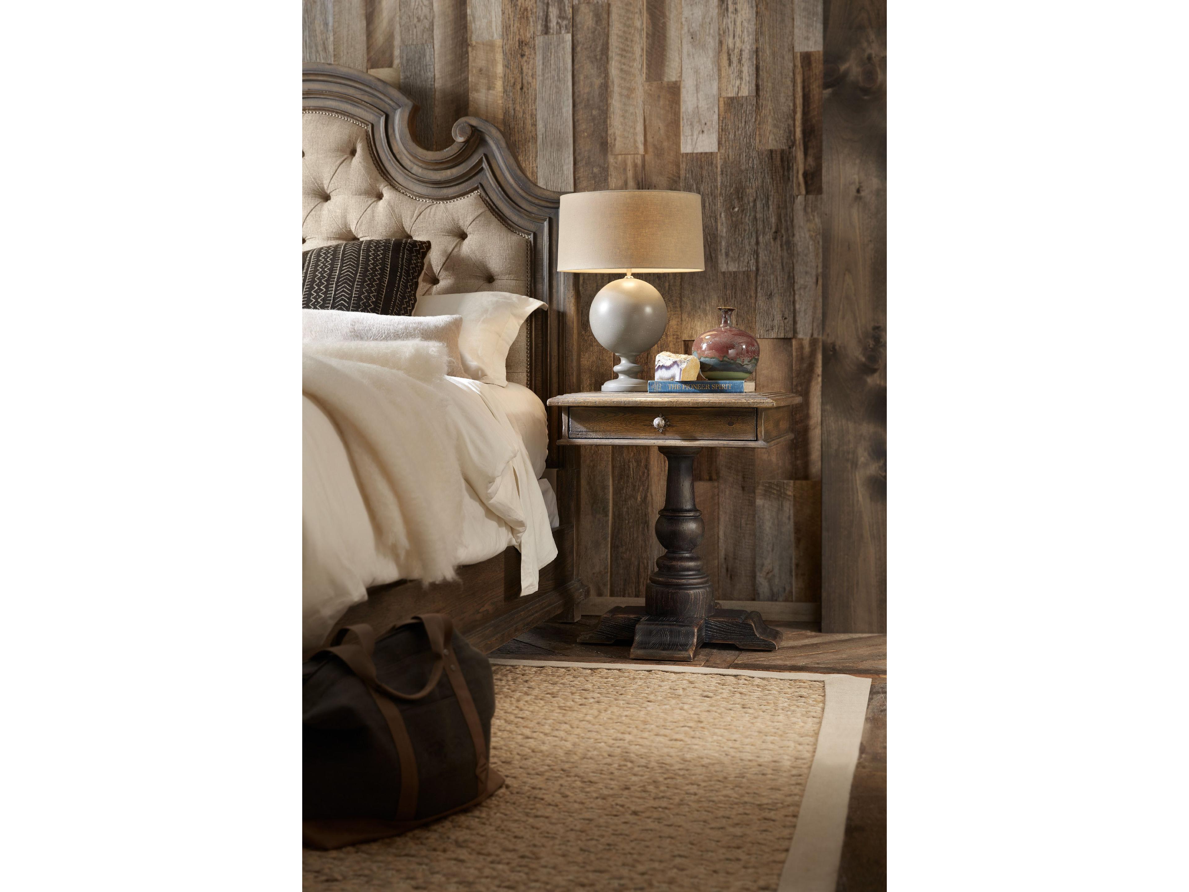 Luxecor Heritage 1-Drawer Hardwood Nightstand