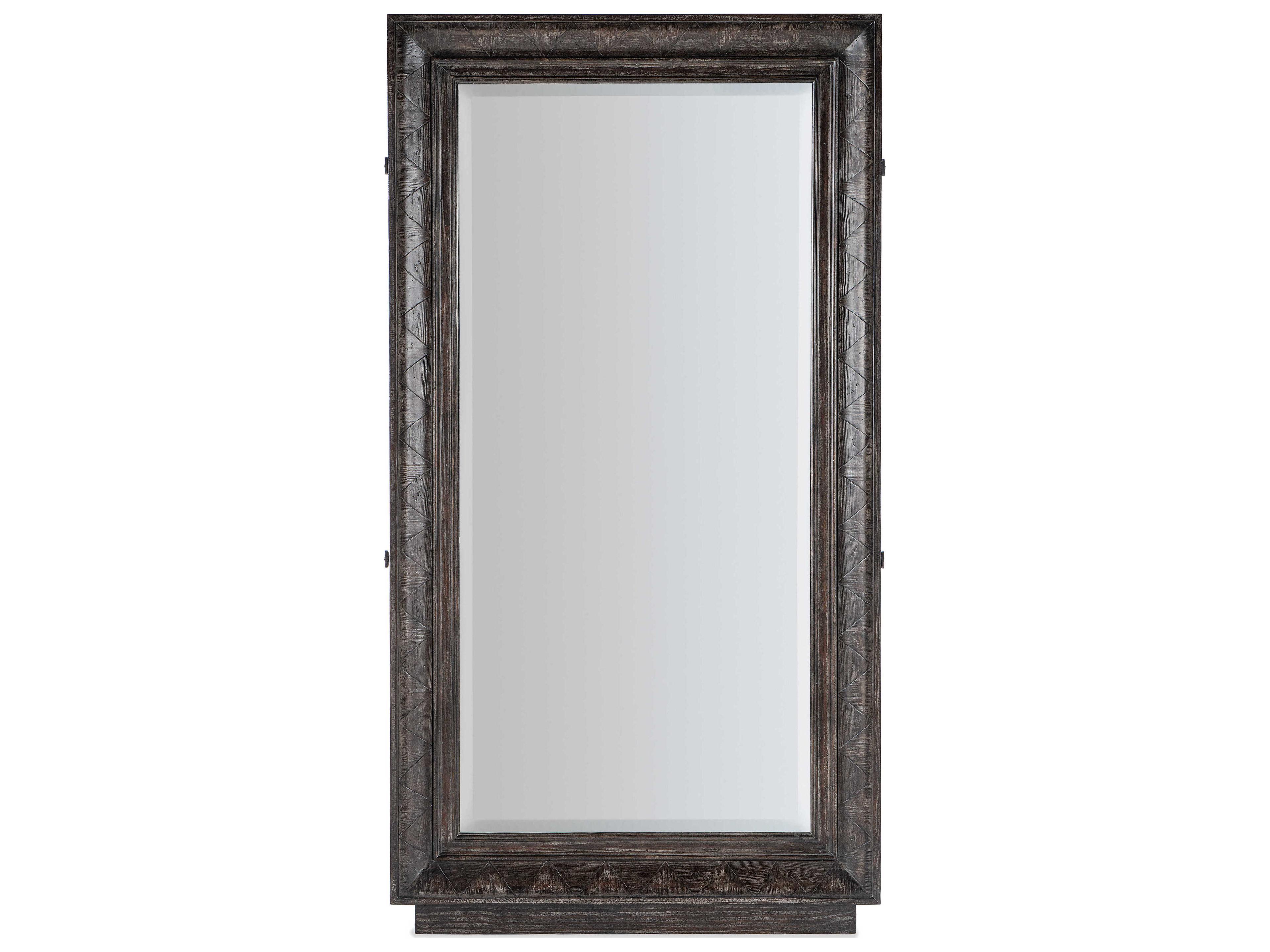 Hooker Furniture Traditions Rectangular Floor Mirror with Hidden Jewelry Storage