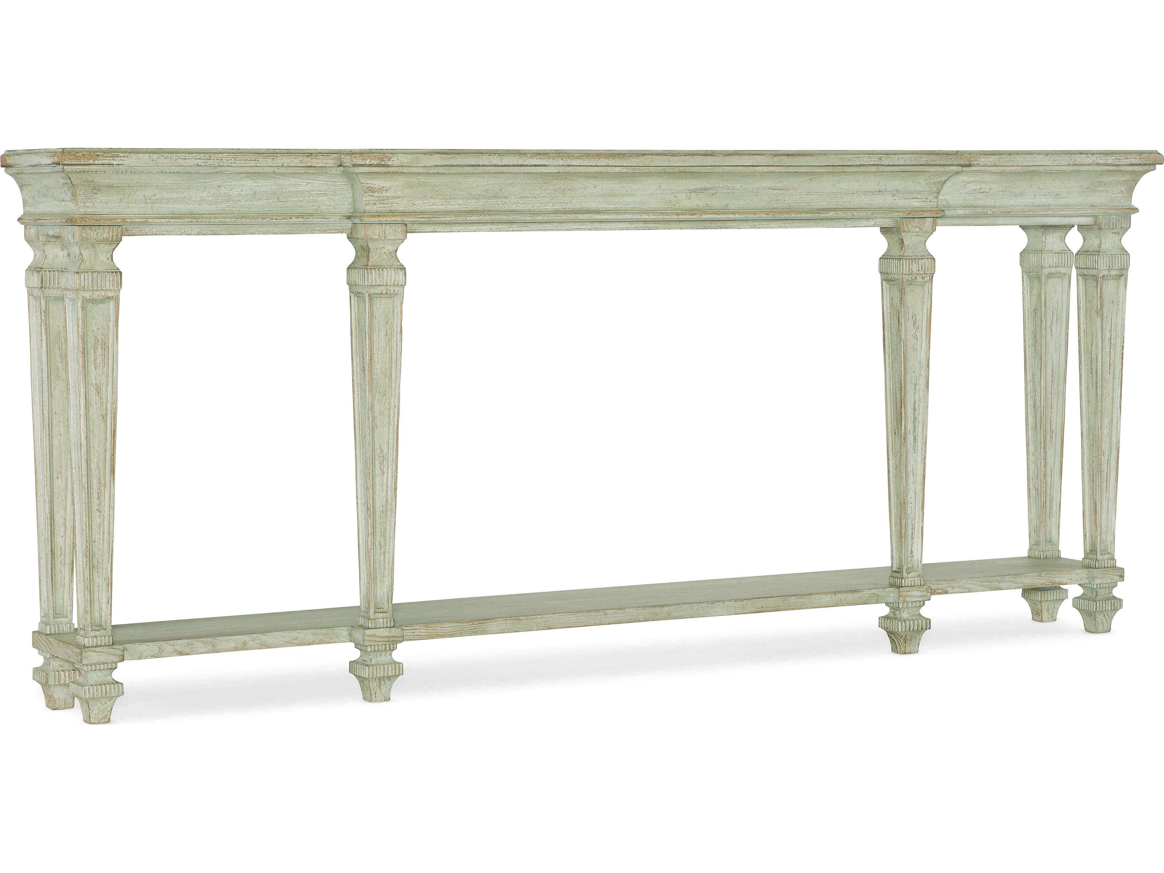Heritage Rectangular Wood Pistachio Console Table