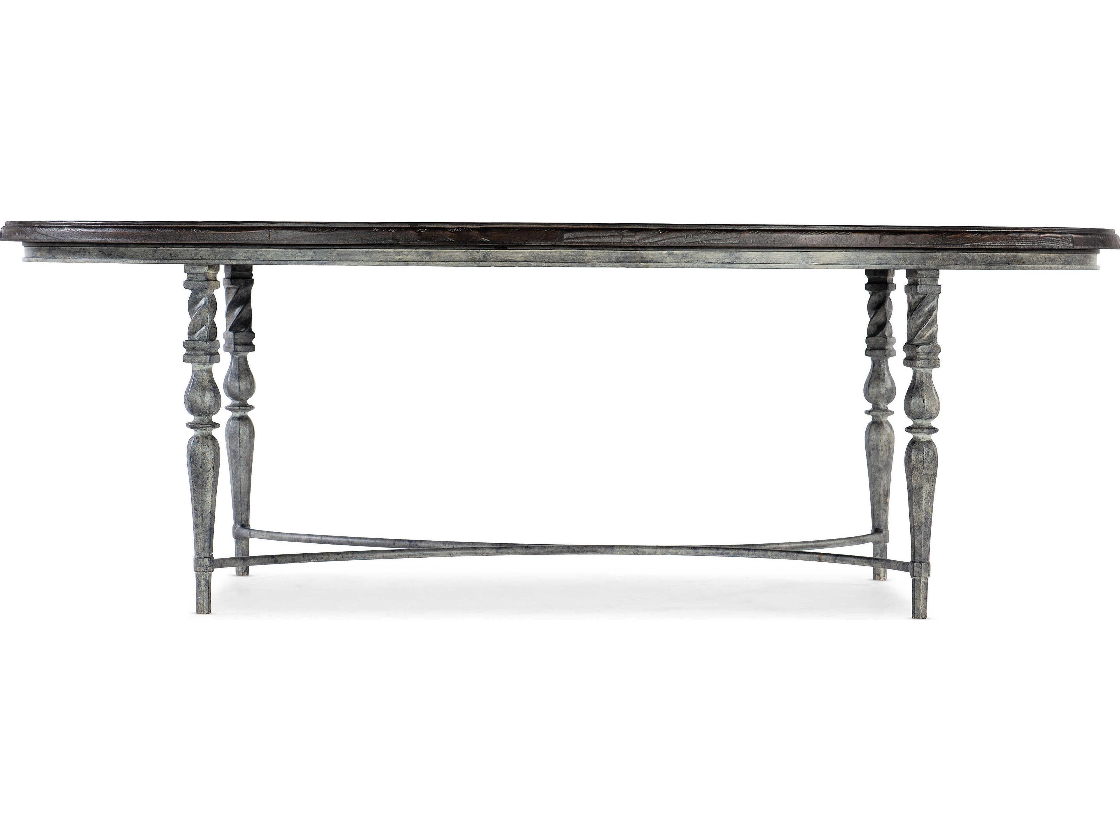 Heritage Oval Wood Maduro Coffee Table