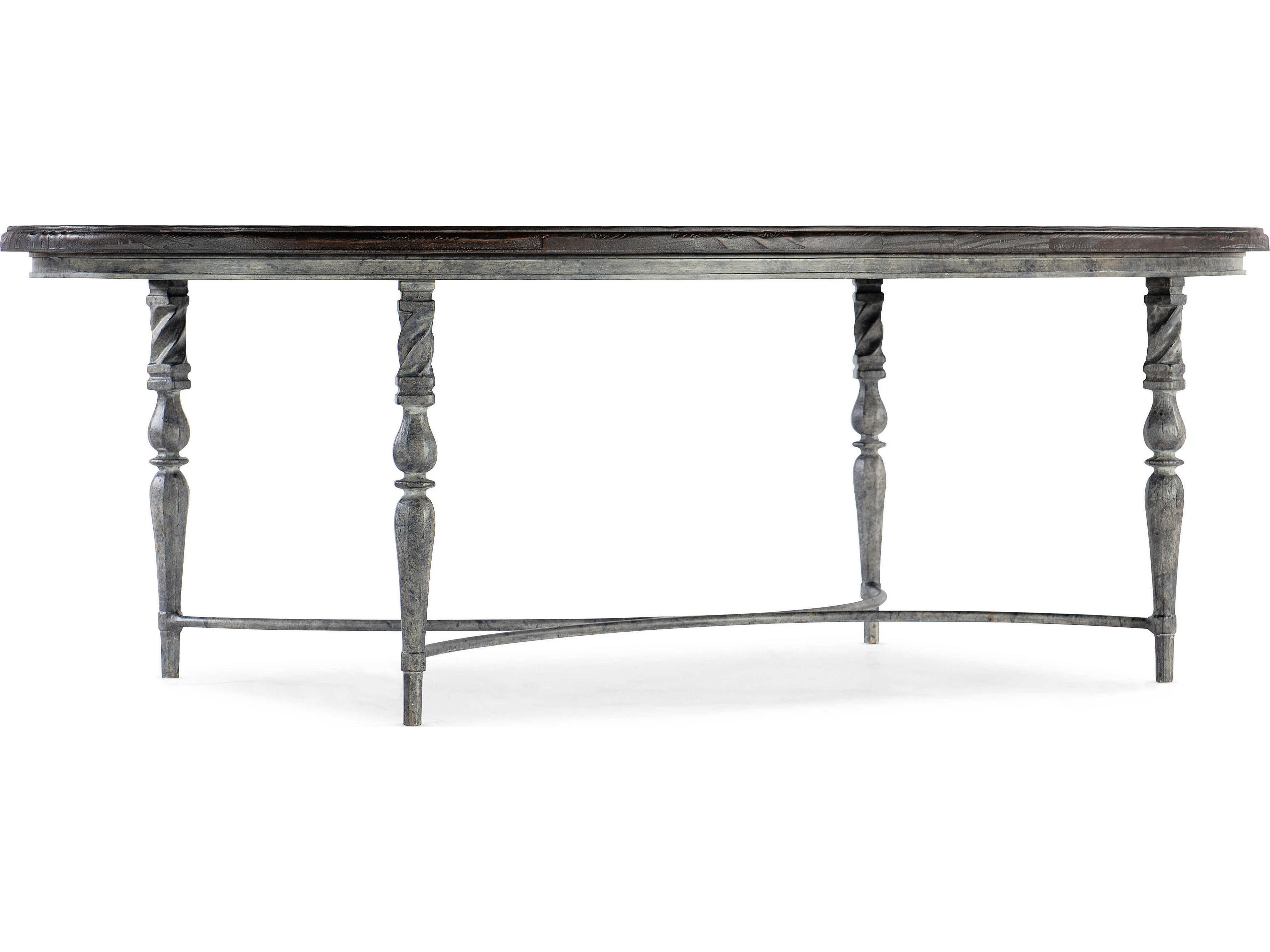 Luxecor Heritage Oval Wood Maduro Coffee Table