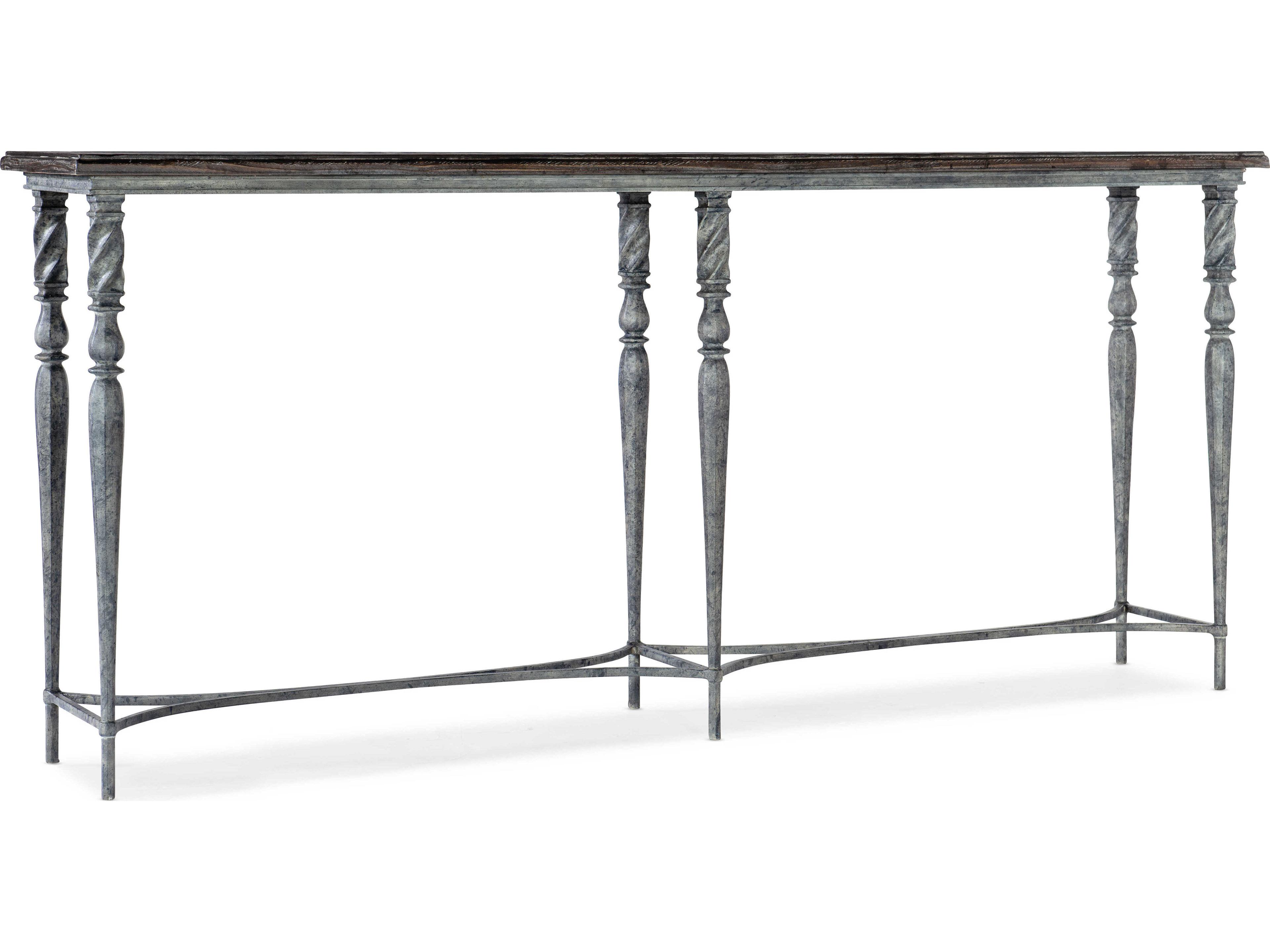 Luxecor Heritage Rectangular Dark Wood Console Table