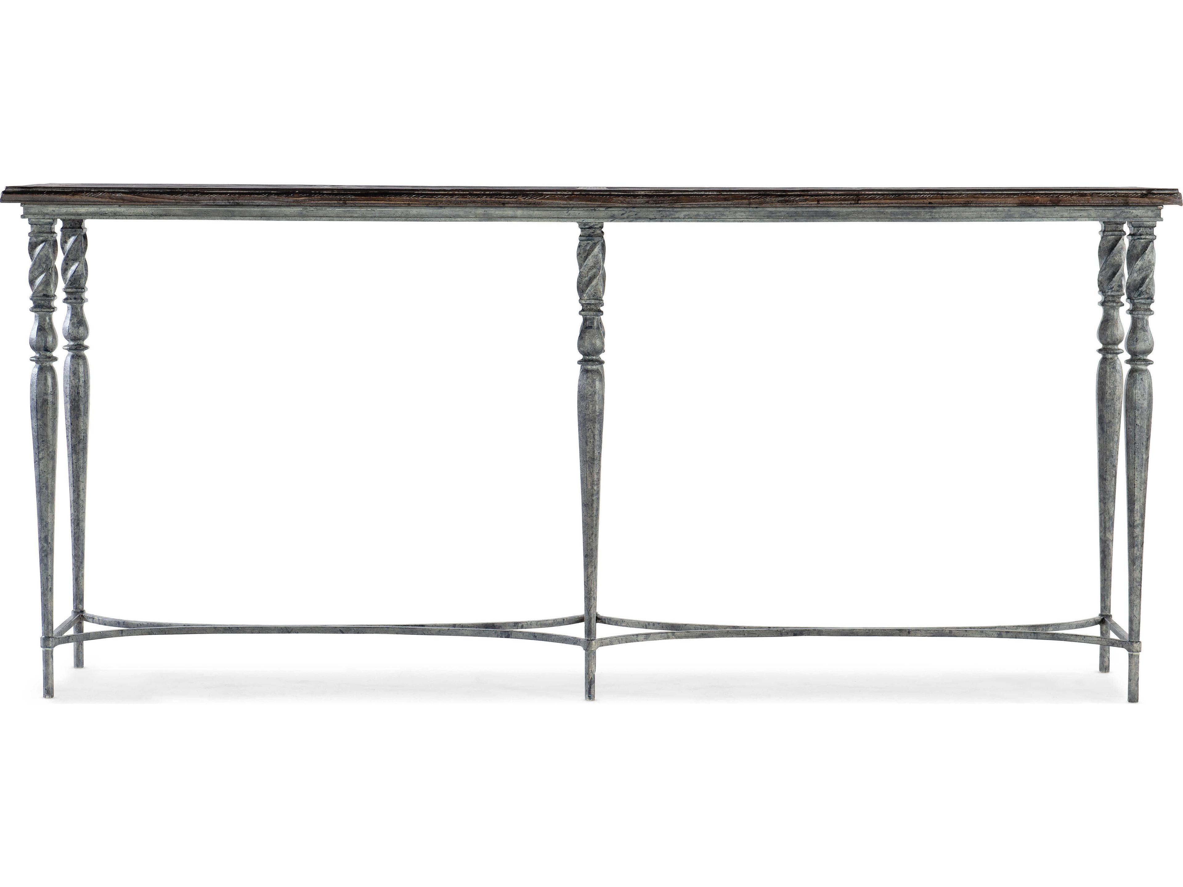 Luxecor Heritage Rectangular Dark Wood Console Table