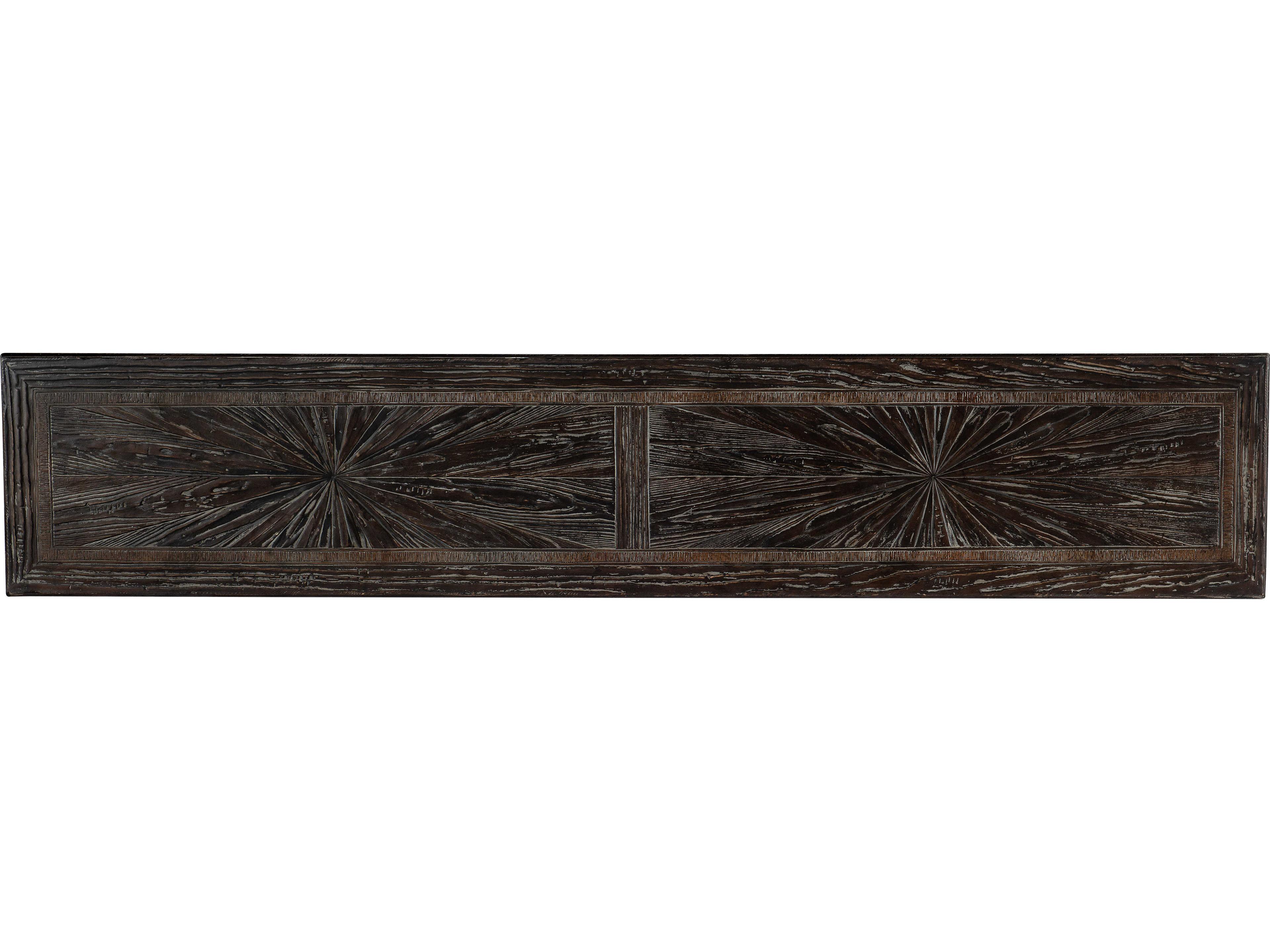 Luxecor Heritage Rectangular Dark Wood Console Table