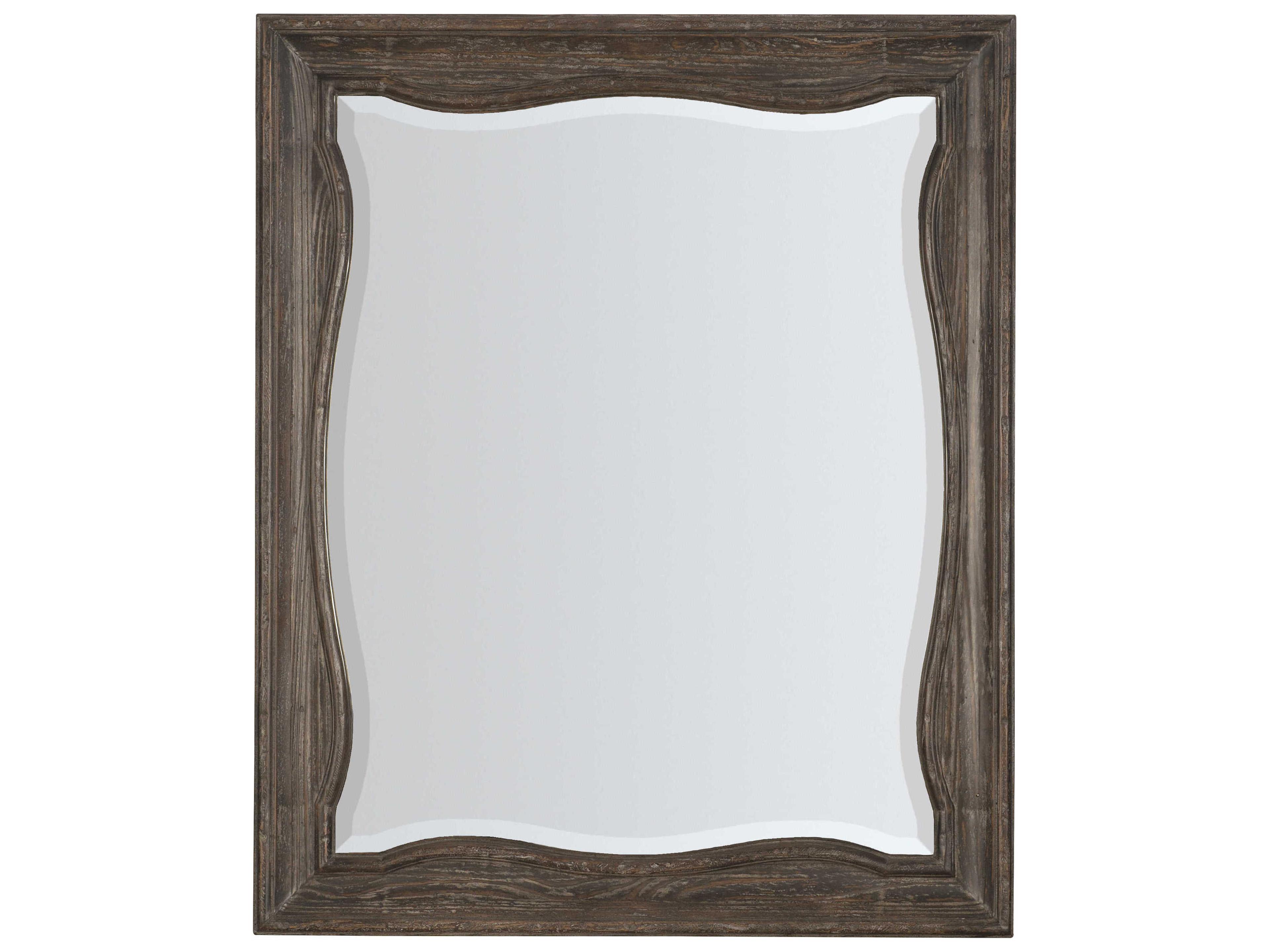 Traditions Rectangular Landscape Mirror in Maduro Finish