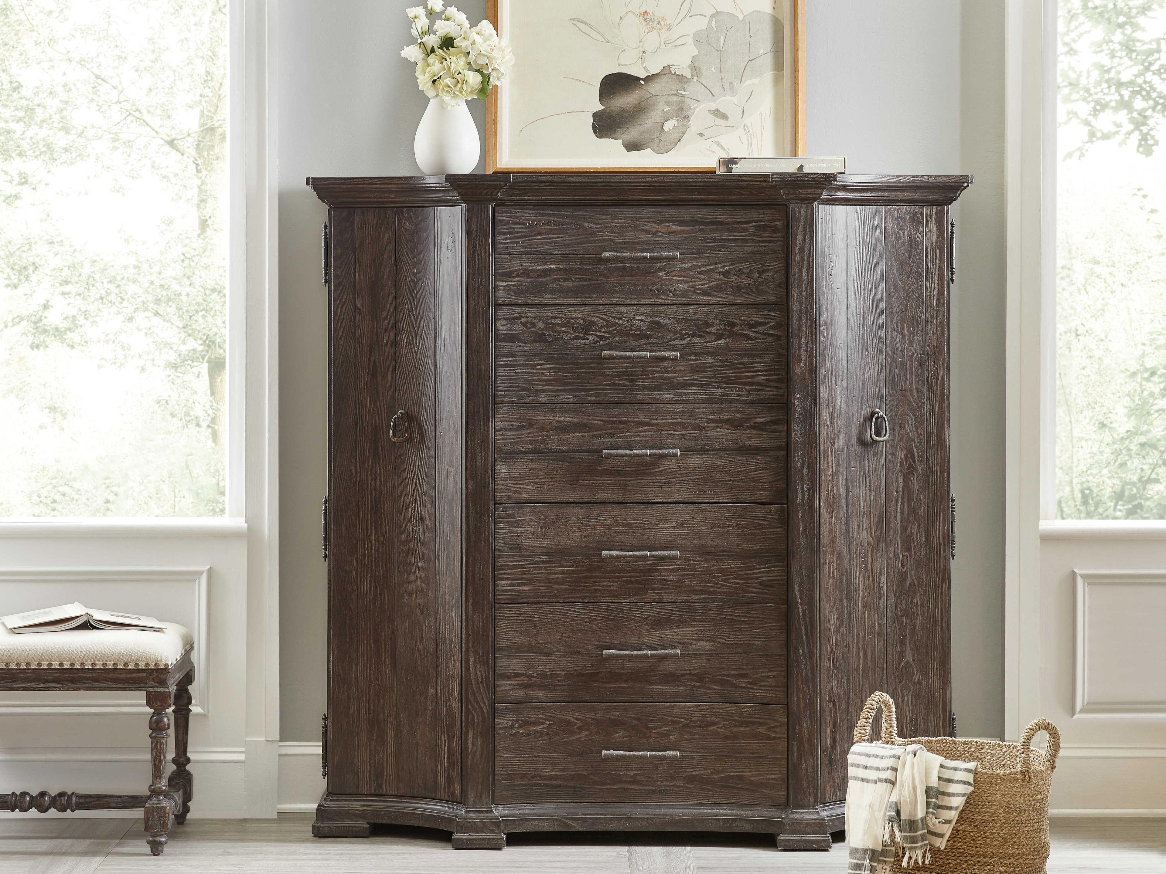 Luxecor Heritage 6-Drawers Dark Wood Brown Cedar Accent Chest