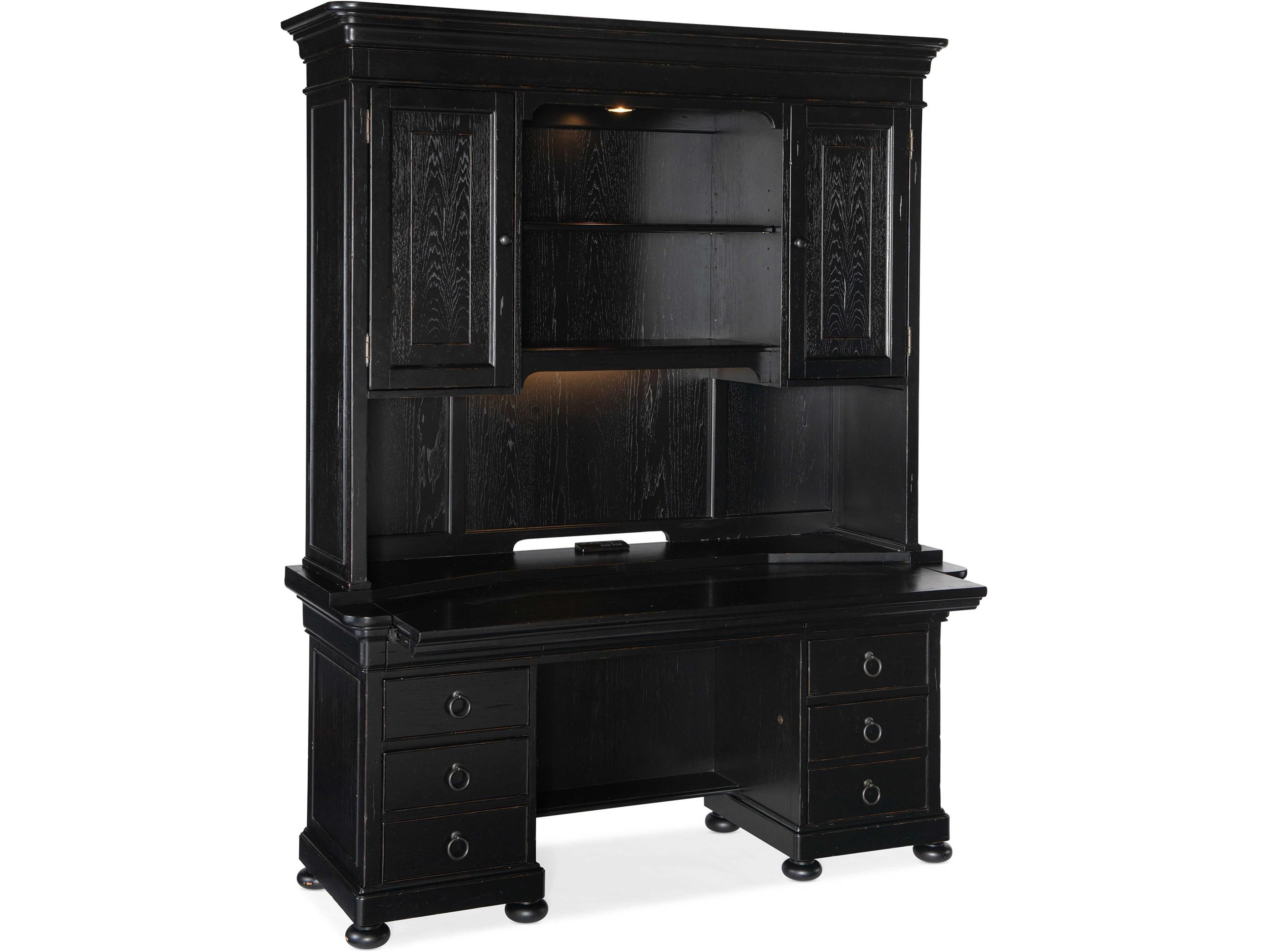 Hooker Furniture Work Your Way Bristowe Black Credenza Desk