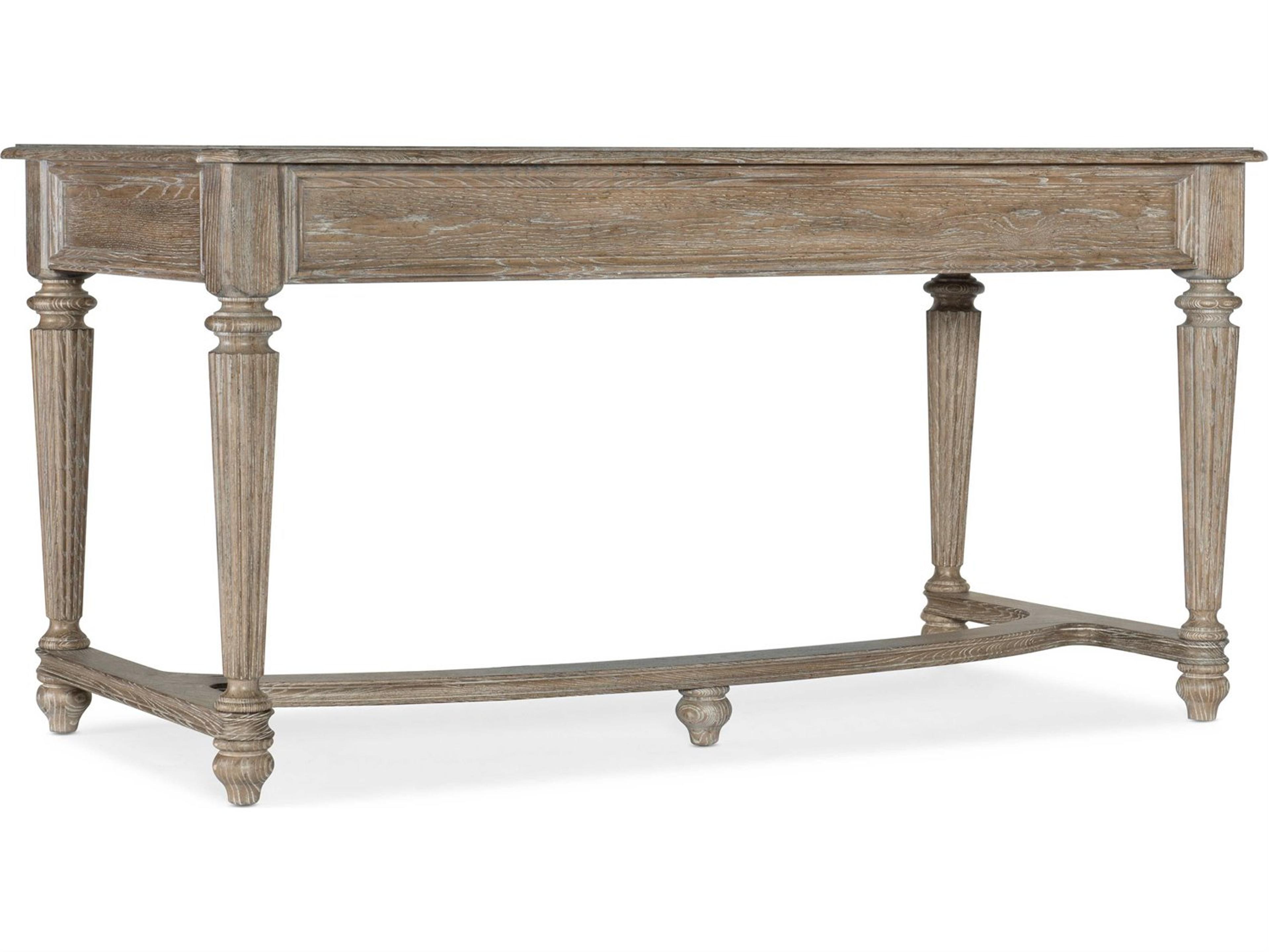 Luxecor Heritage Sutter Claro Champagne Brown Oak Wood Writing Desk