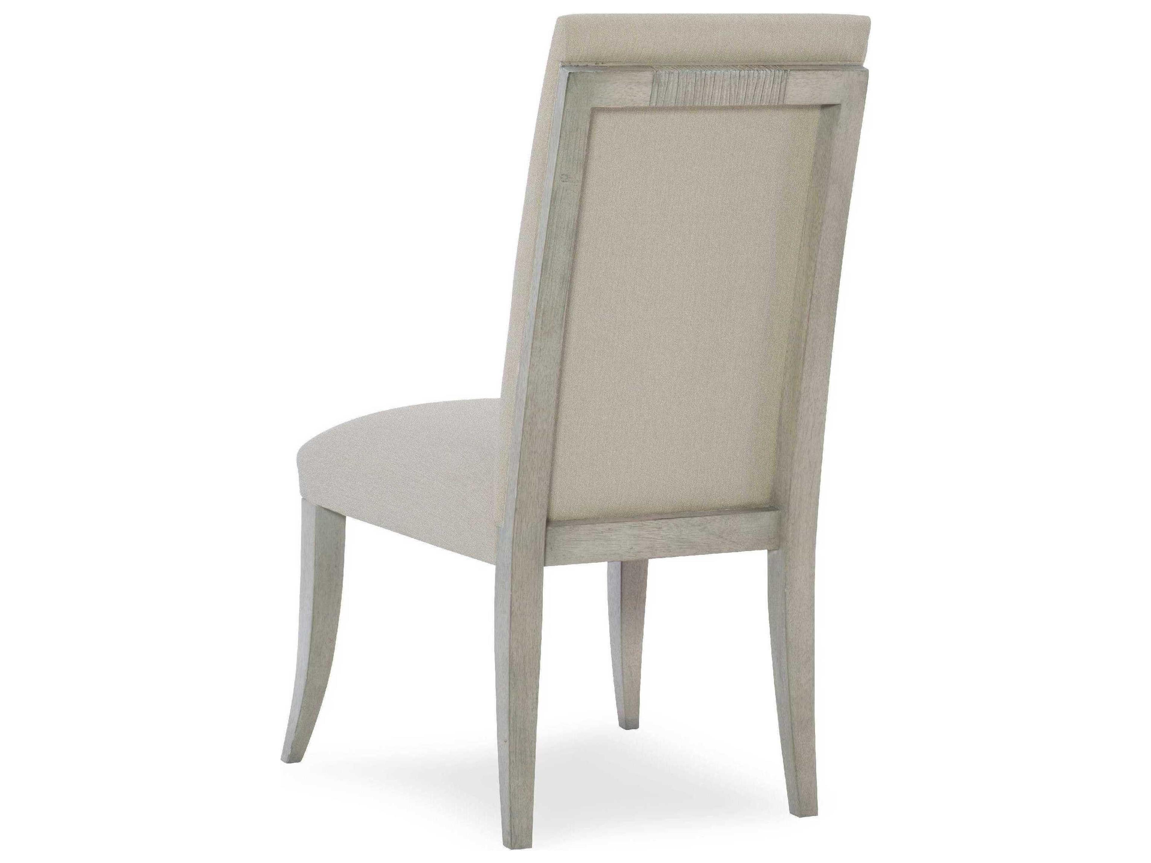 Luxecor Heritage Rubberwood Gray Upholstered Side Dining Chair