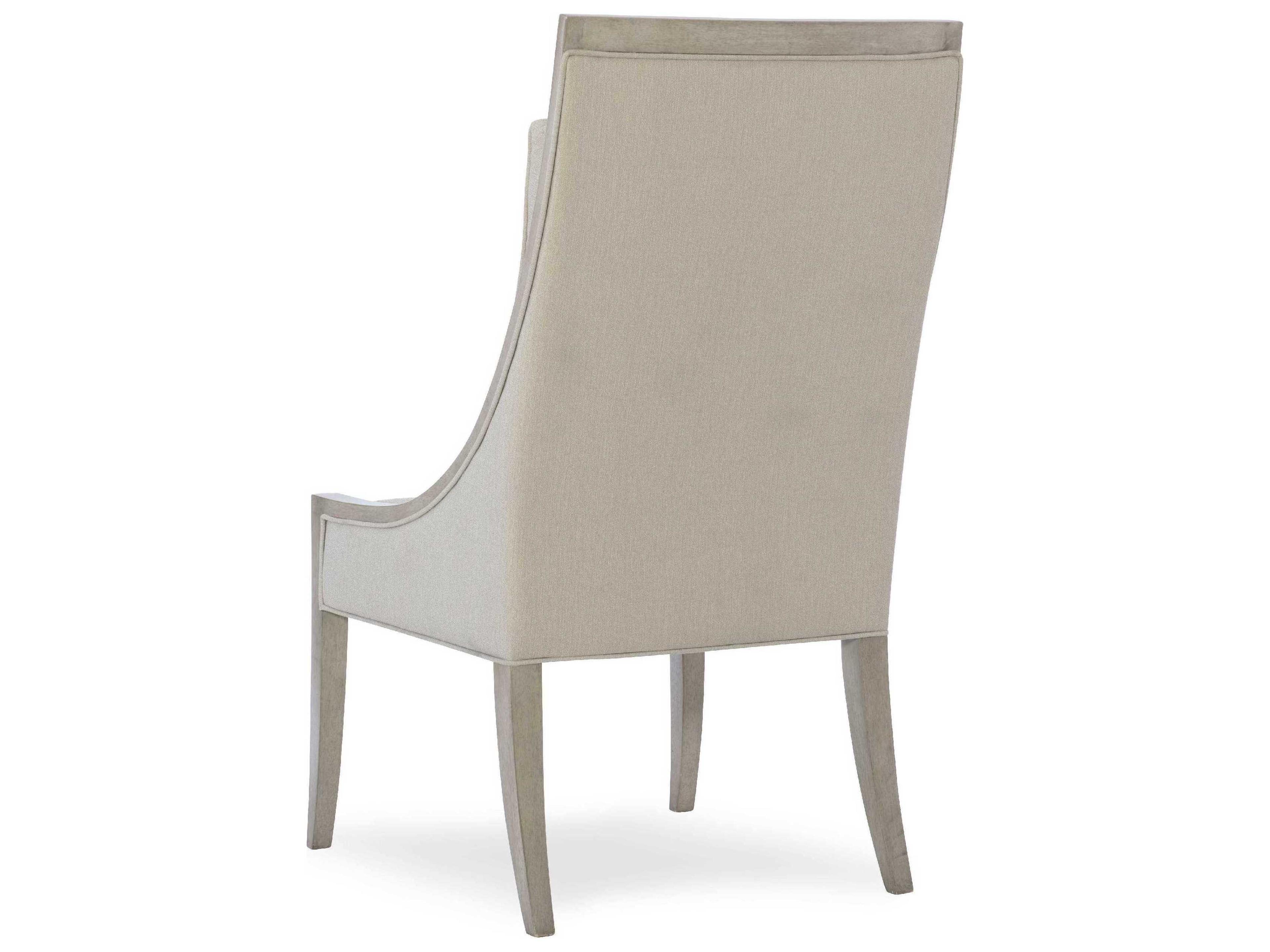 Luxecor Heritage Rubberwood Gray Upholstered Side Dining Chair