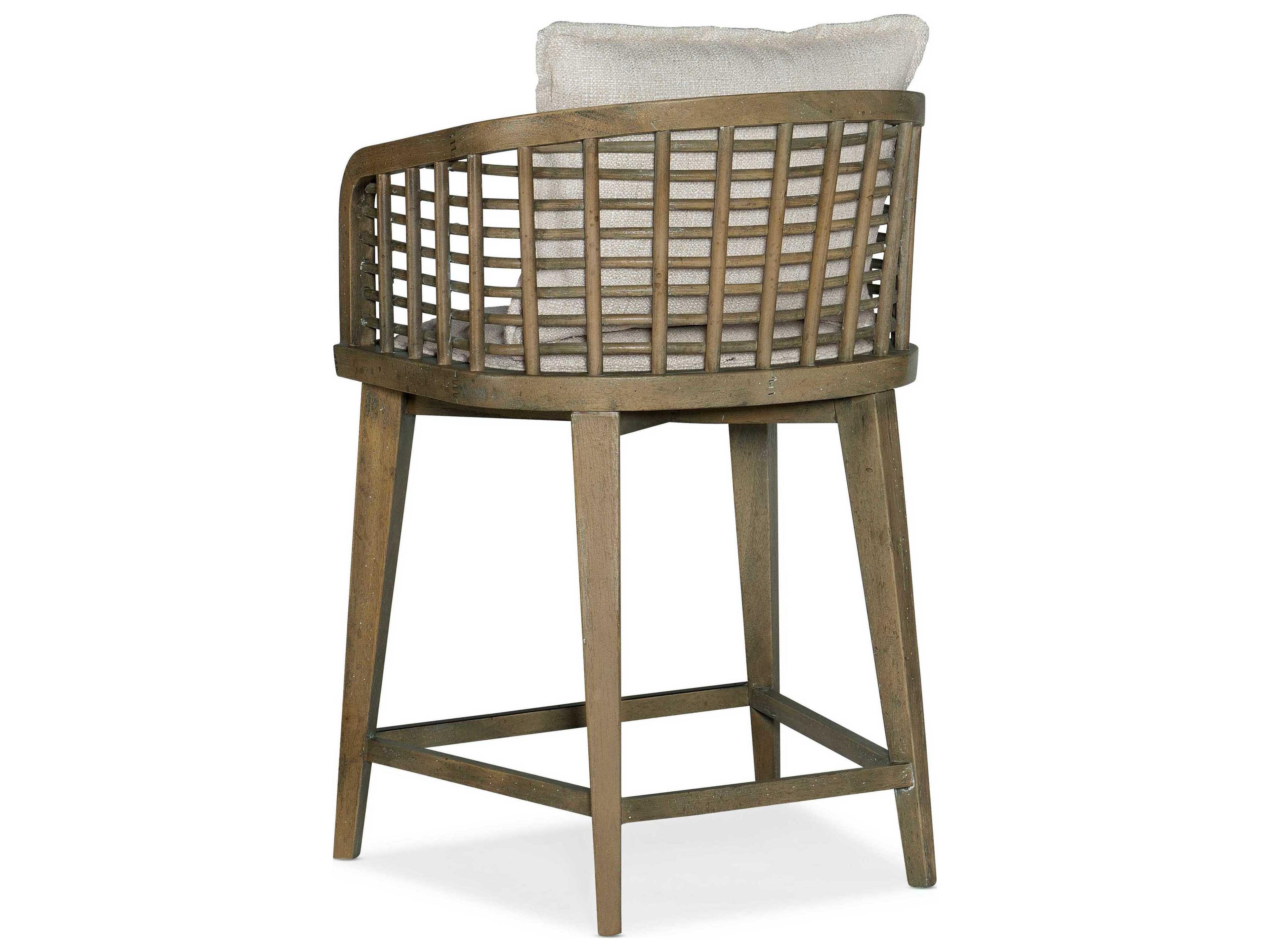Luxecor Heritage Upholstered Zuri Cream Cliffside Counter Stool