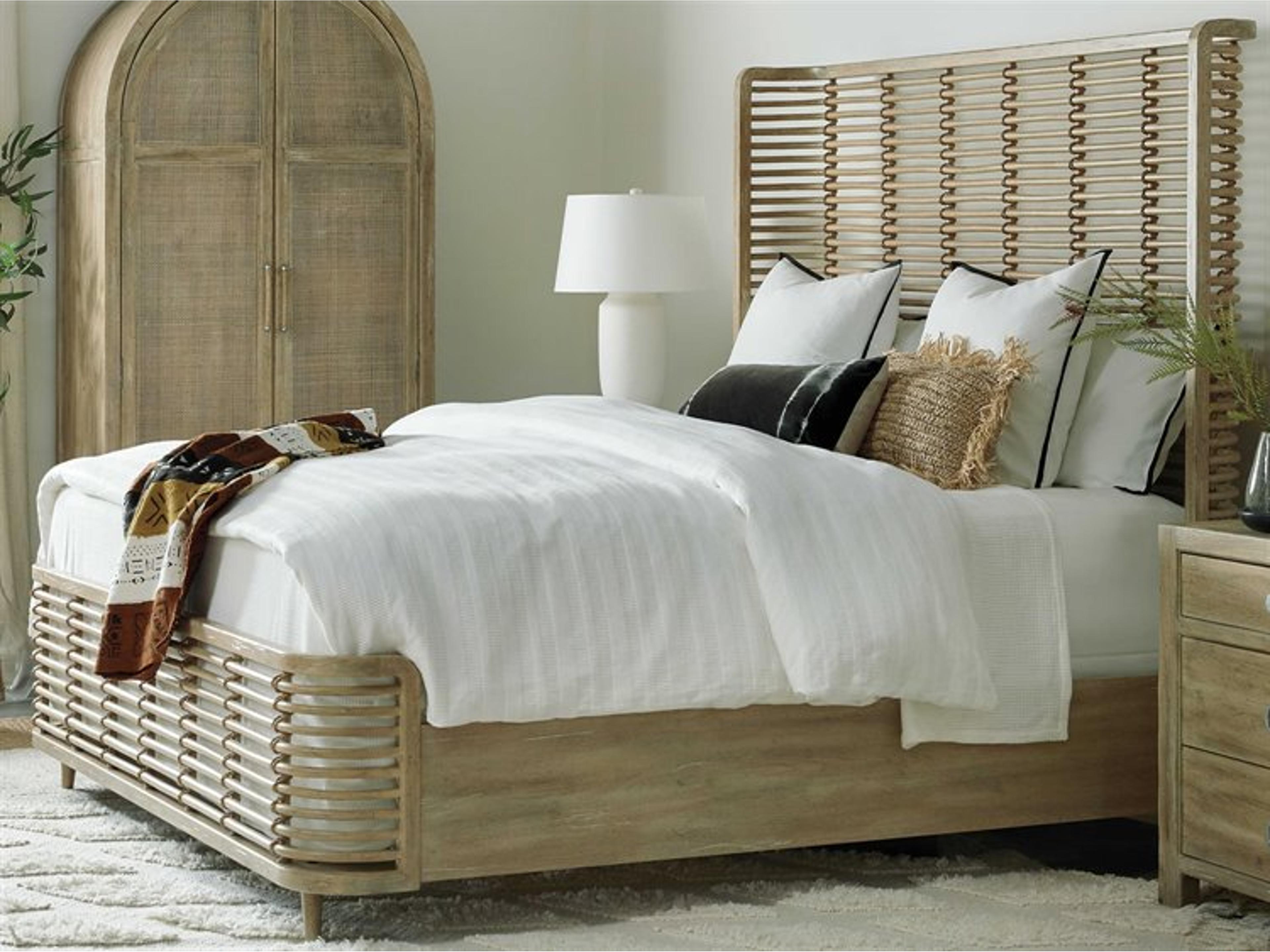 Hooker Furniture Surfrider Driftwood Beige California King Panel Bed