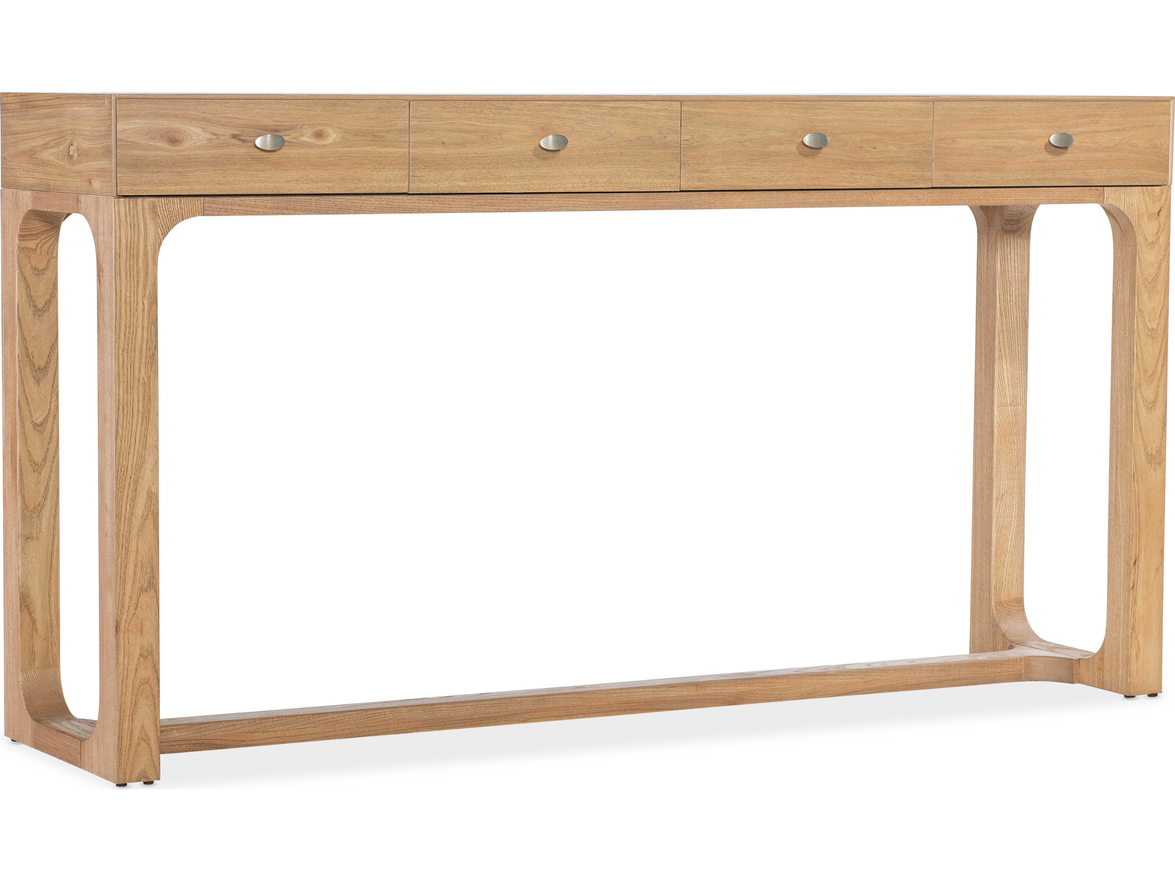 Hooker Furniture Documents Rectangular Brown Wood Console Table