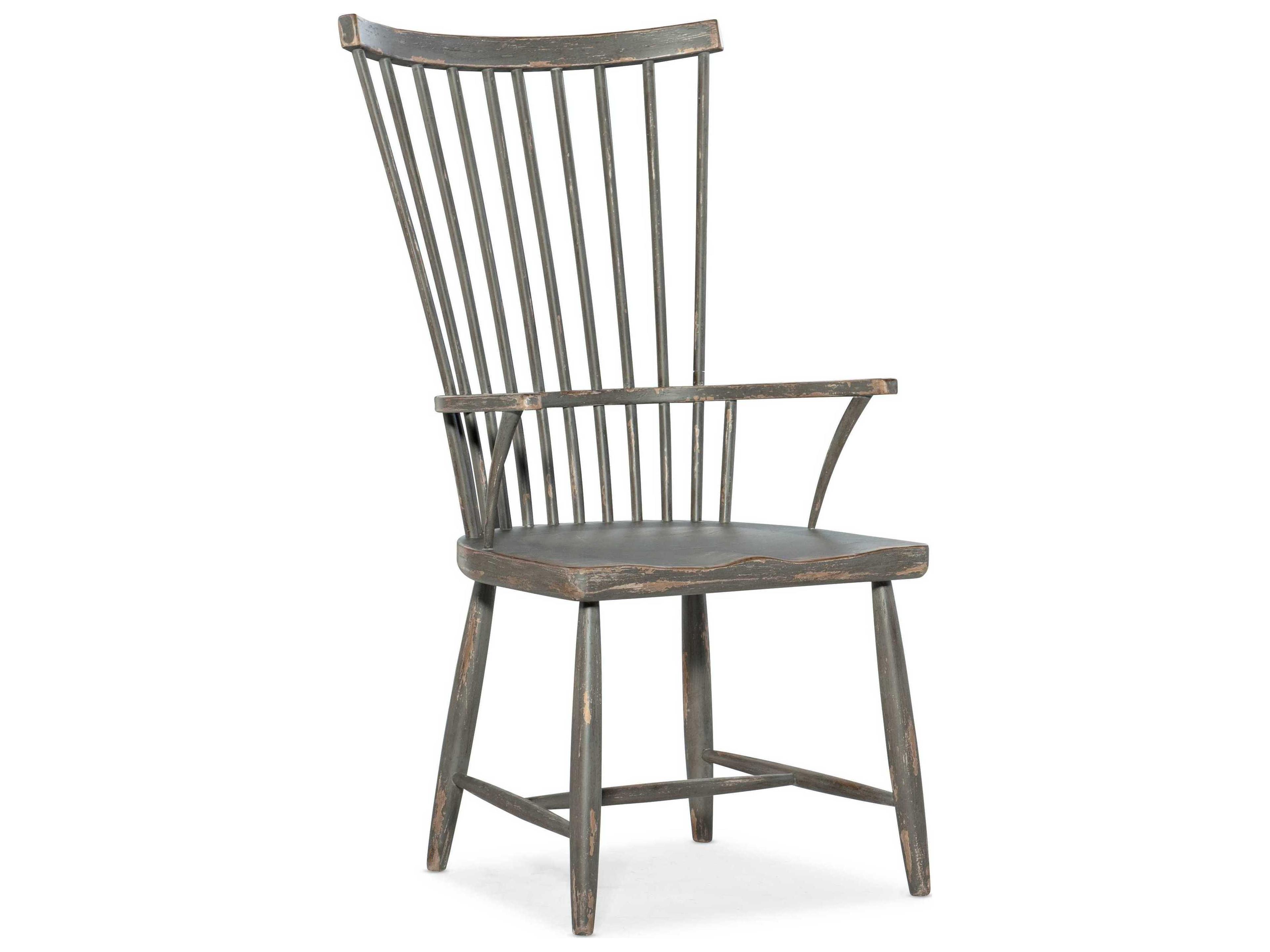 Alfresco Hardwood Gray Arm Dining Chair