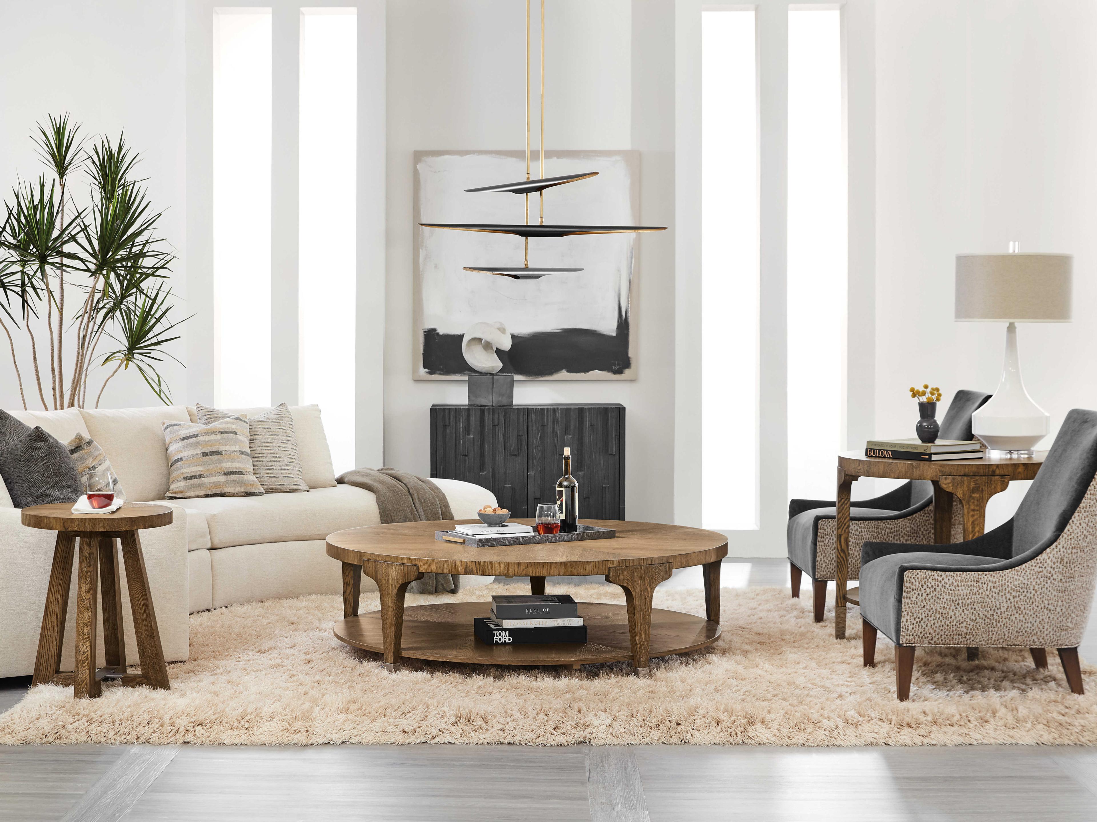 Luxecor Heritage Round Wood Sorrel End Table