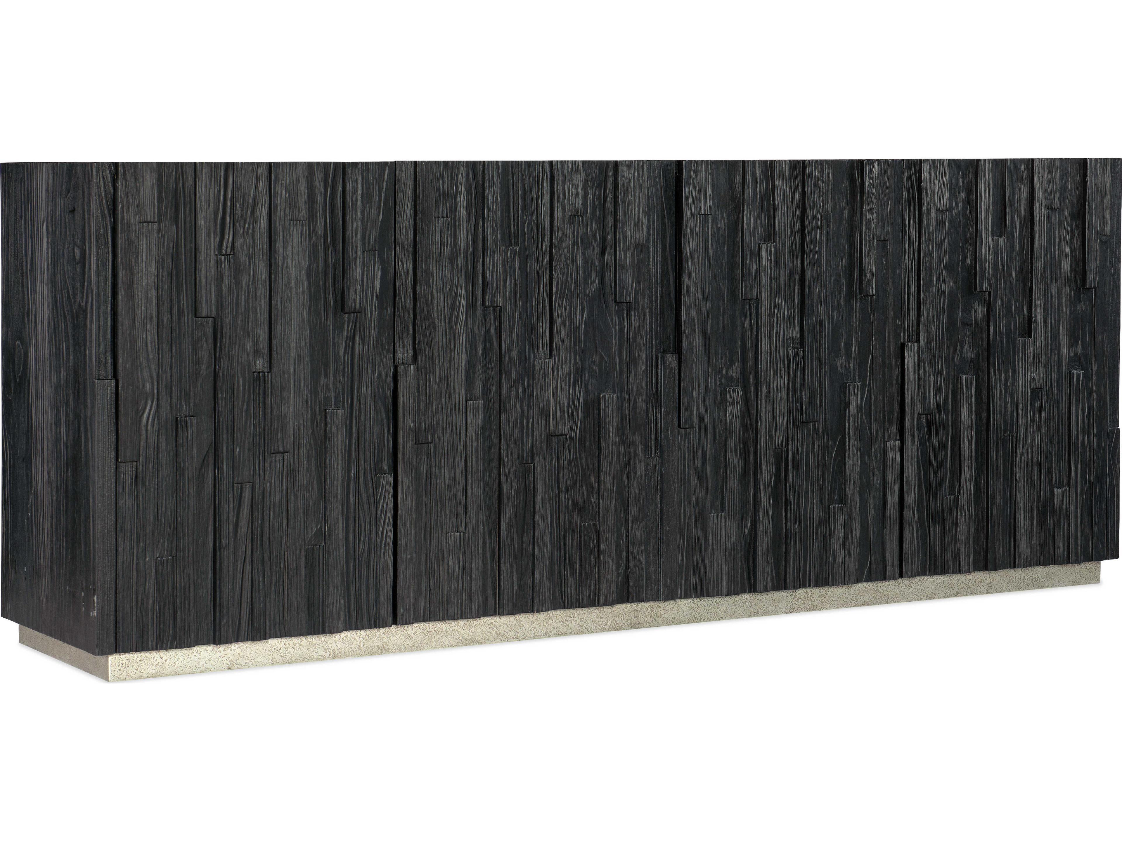Chapman Shou Sugi Ban 80" Pine Wood Black Media Console