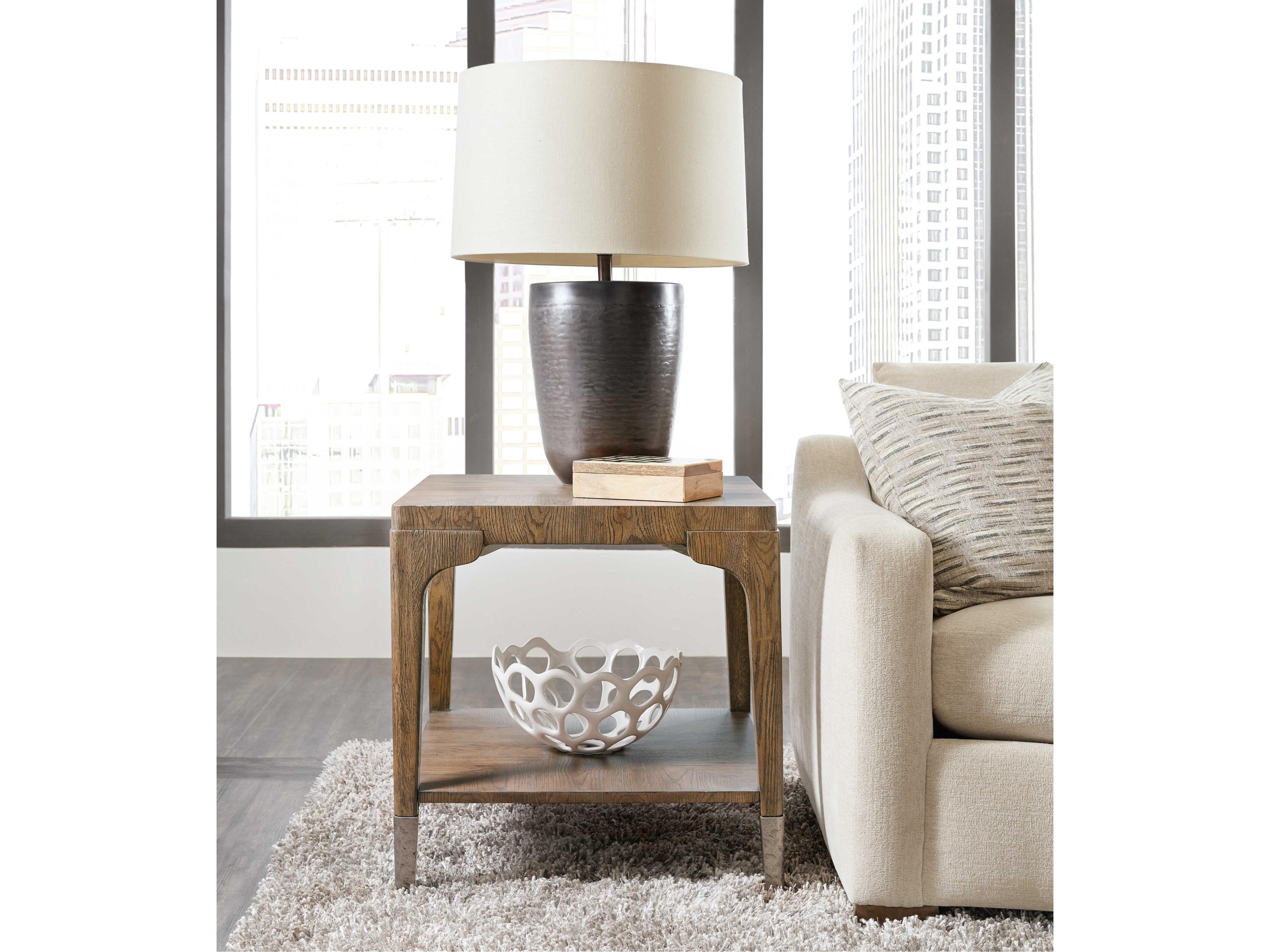 Luxecor Heritage Rectangular Wood Sorrel End Table