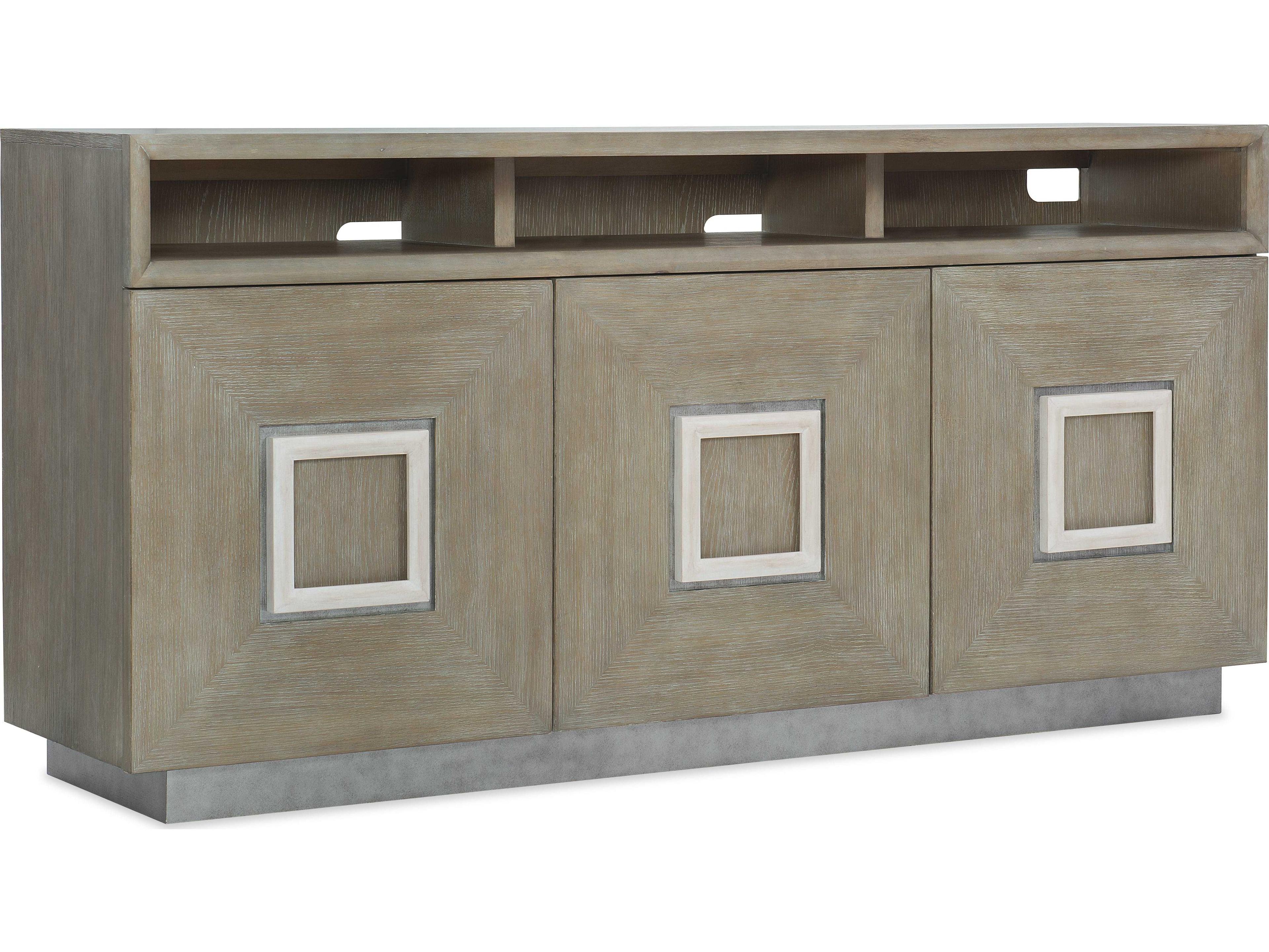 Luxecor Heritage 75" Oak Wood Media Console