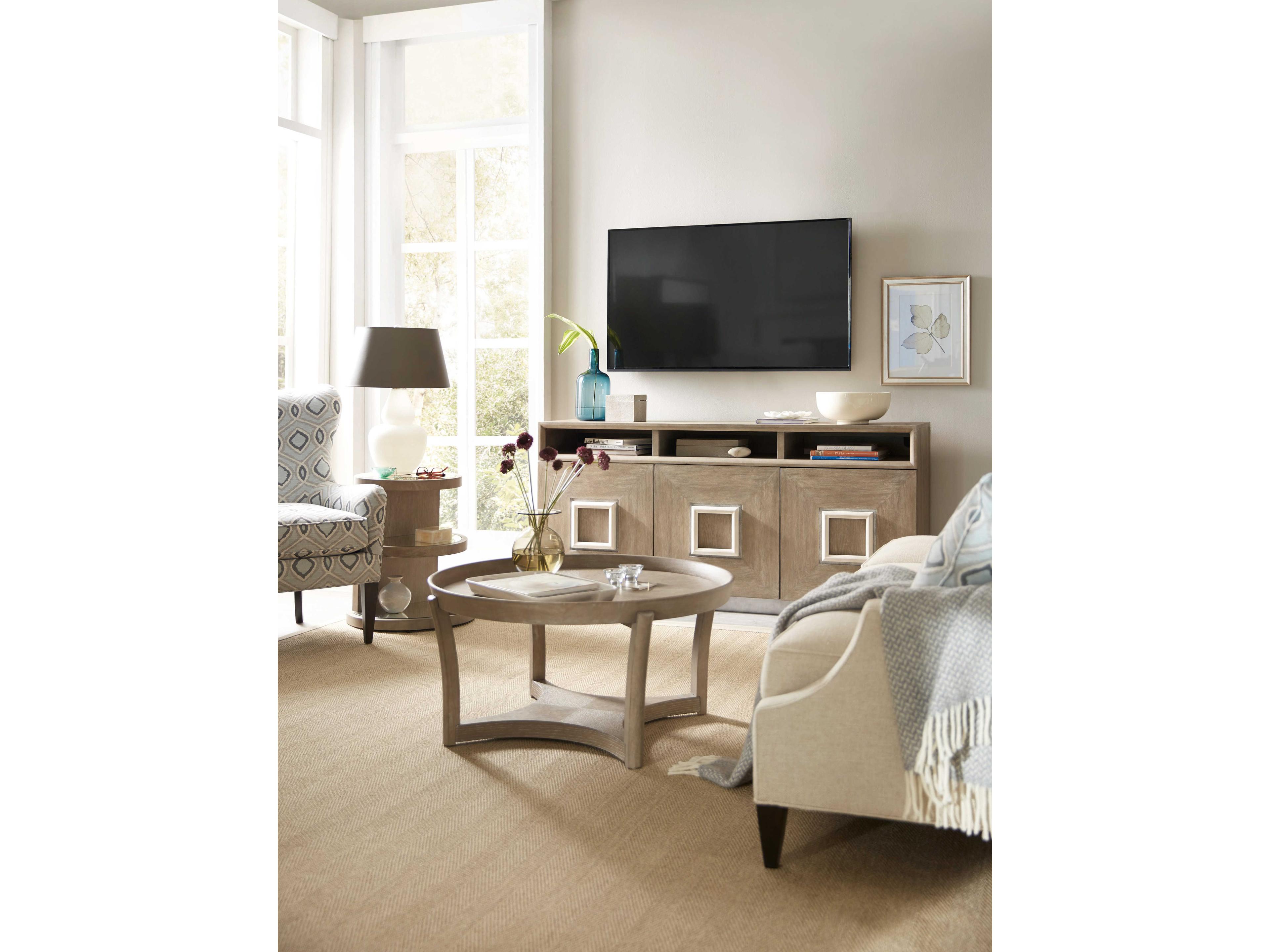 Luxecor Heritage 75" Oak Wood Media Console