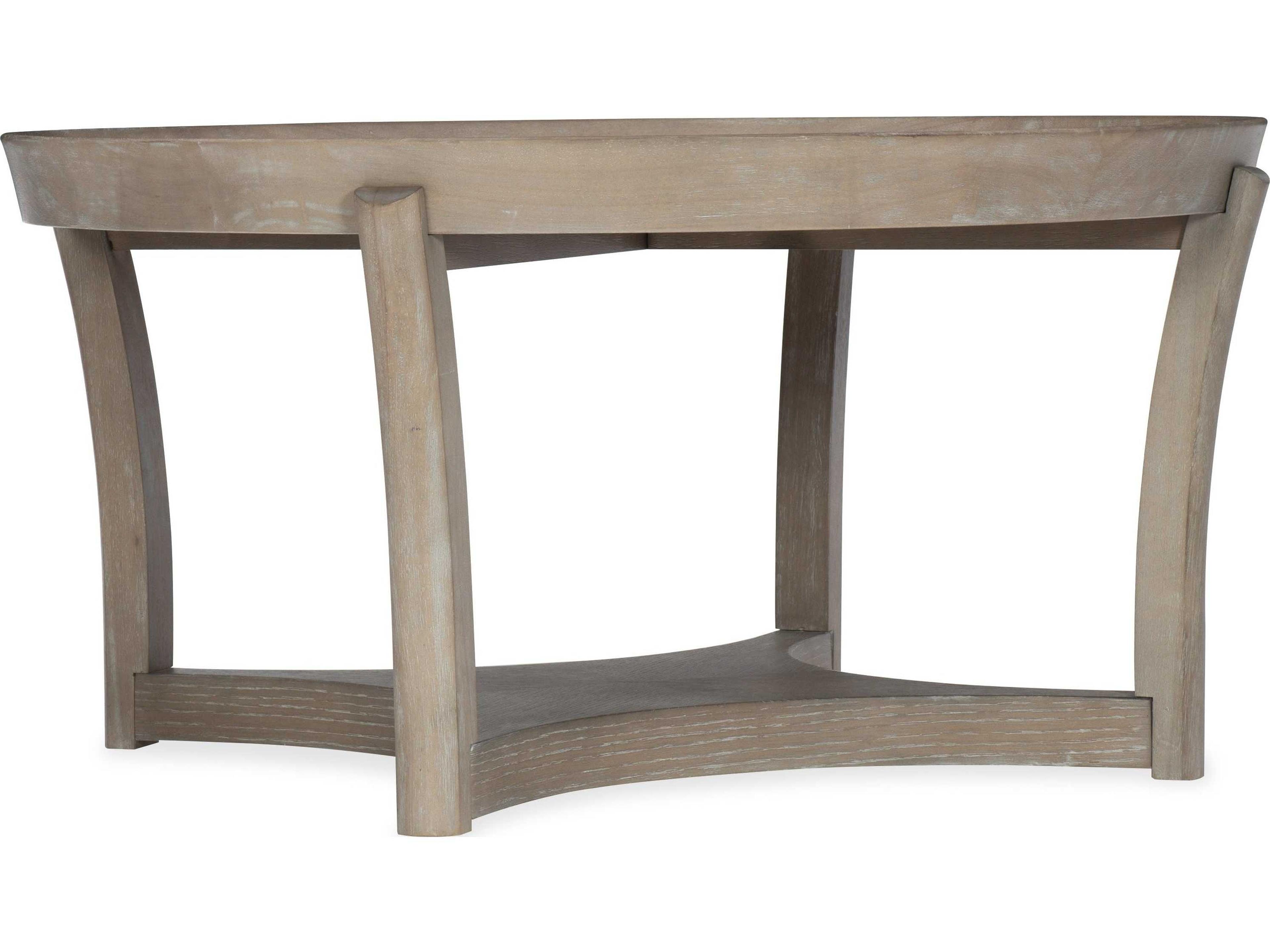 Luxecor Heritage Round Wood Cocktail Table