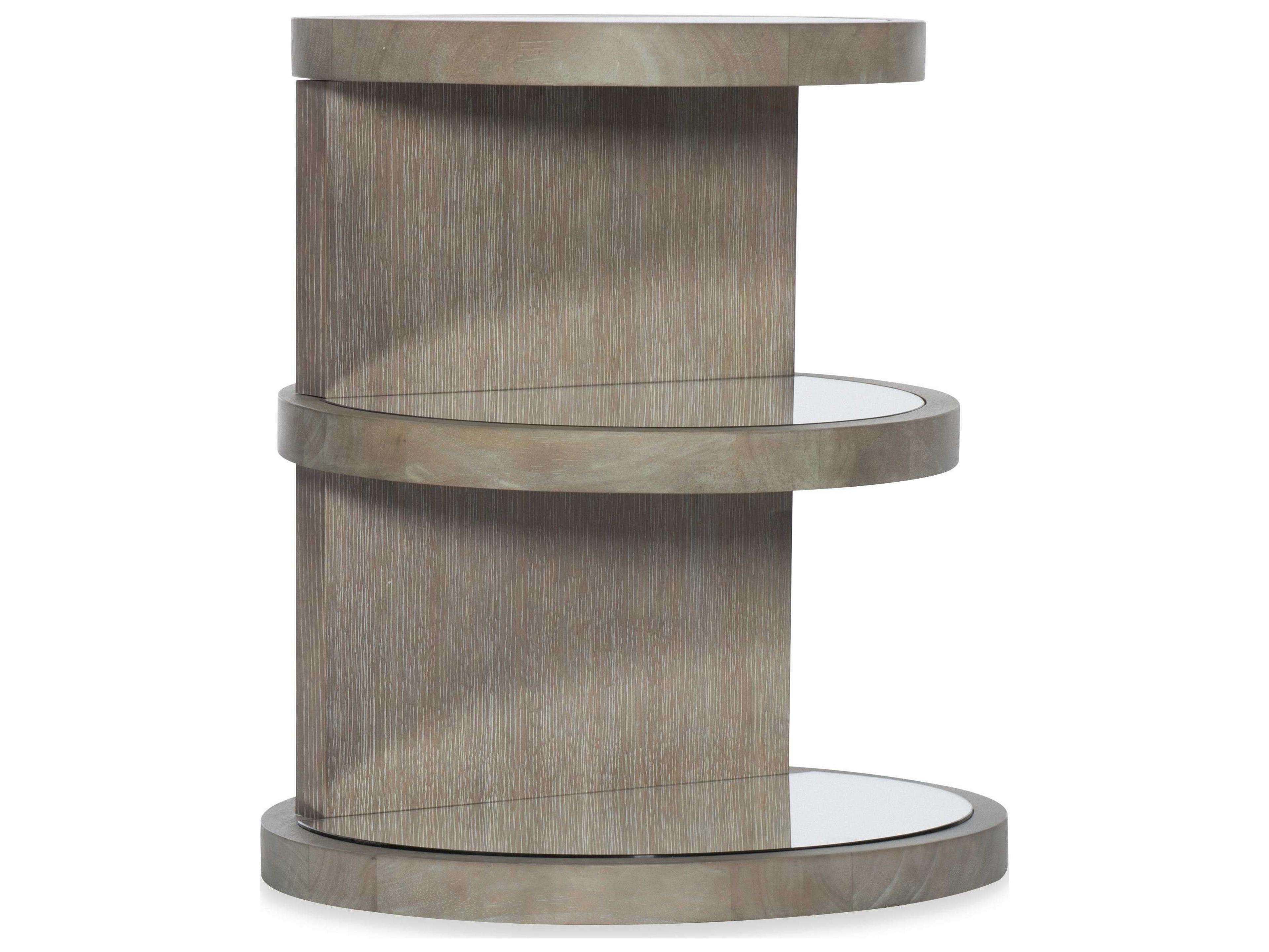 Heritage Round Glass End Table