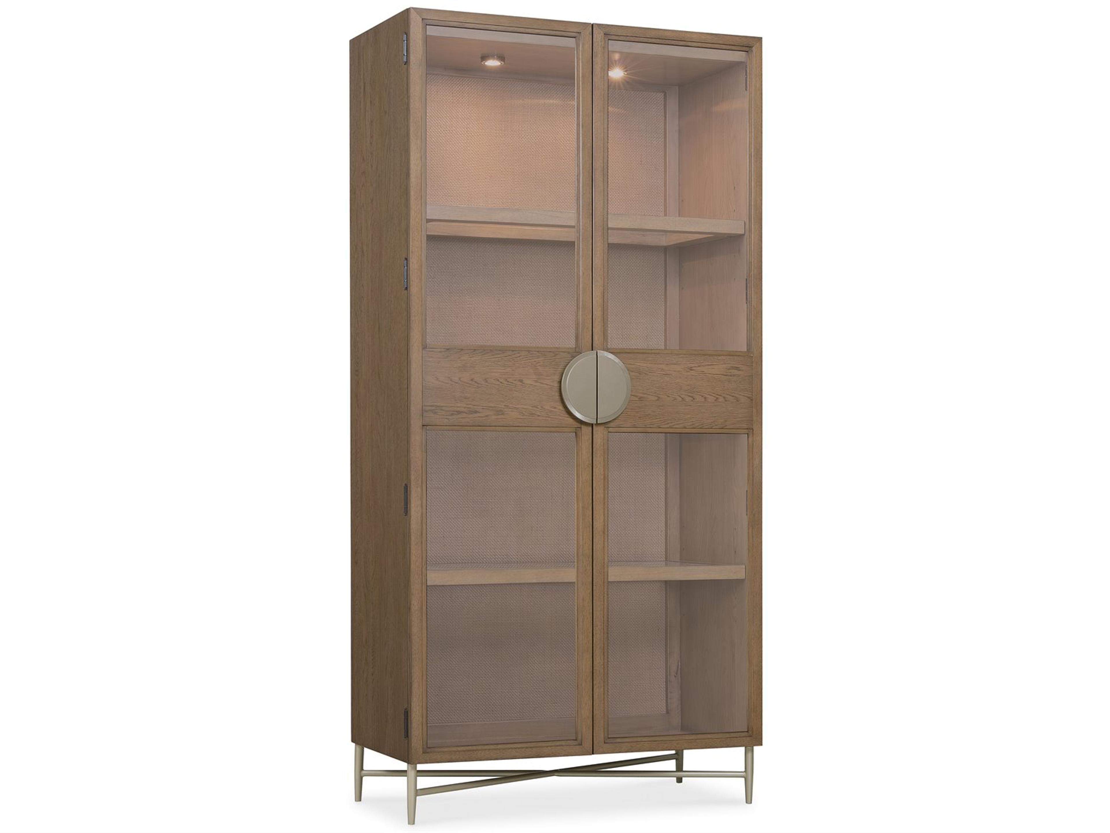 Sonnet Oak Wood Display Cabinet