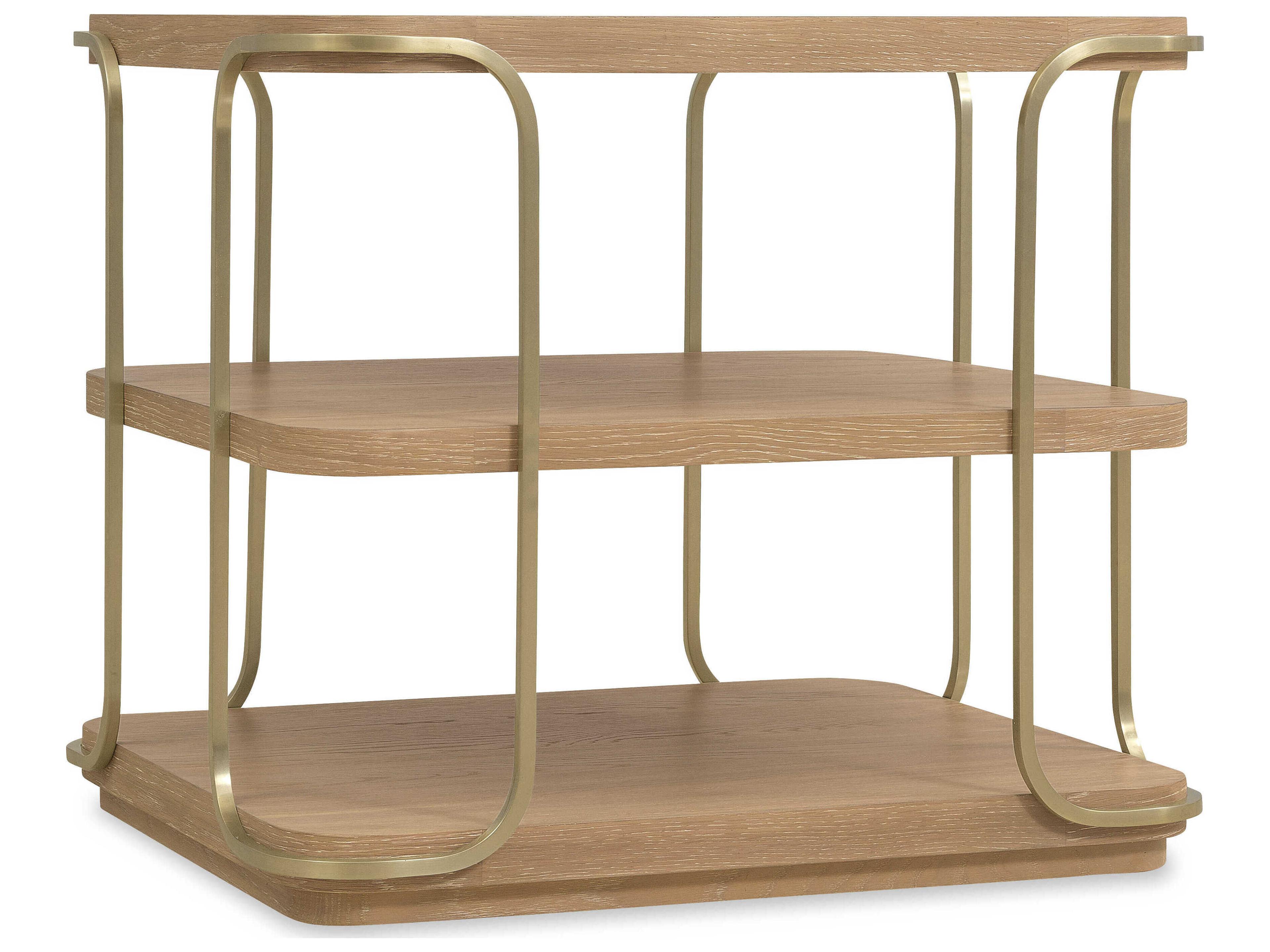 Hooker Furniture Banyon Bay Rectangular Wood Desert Oak End Table