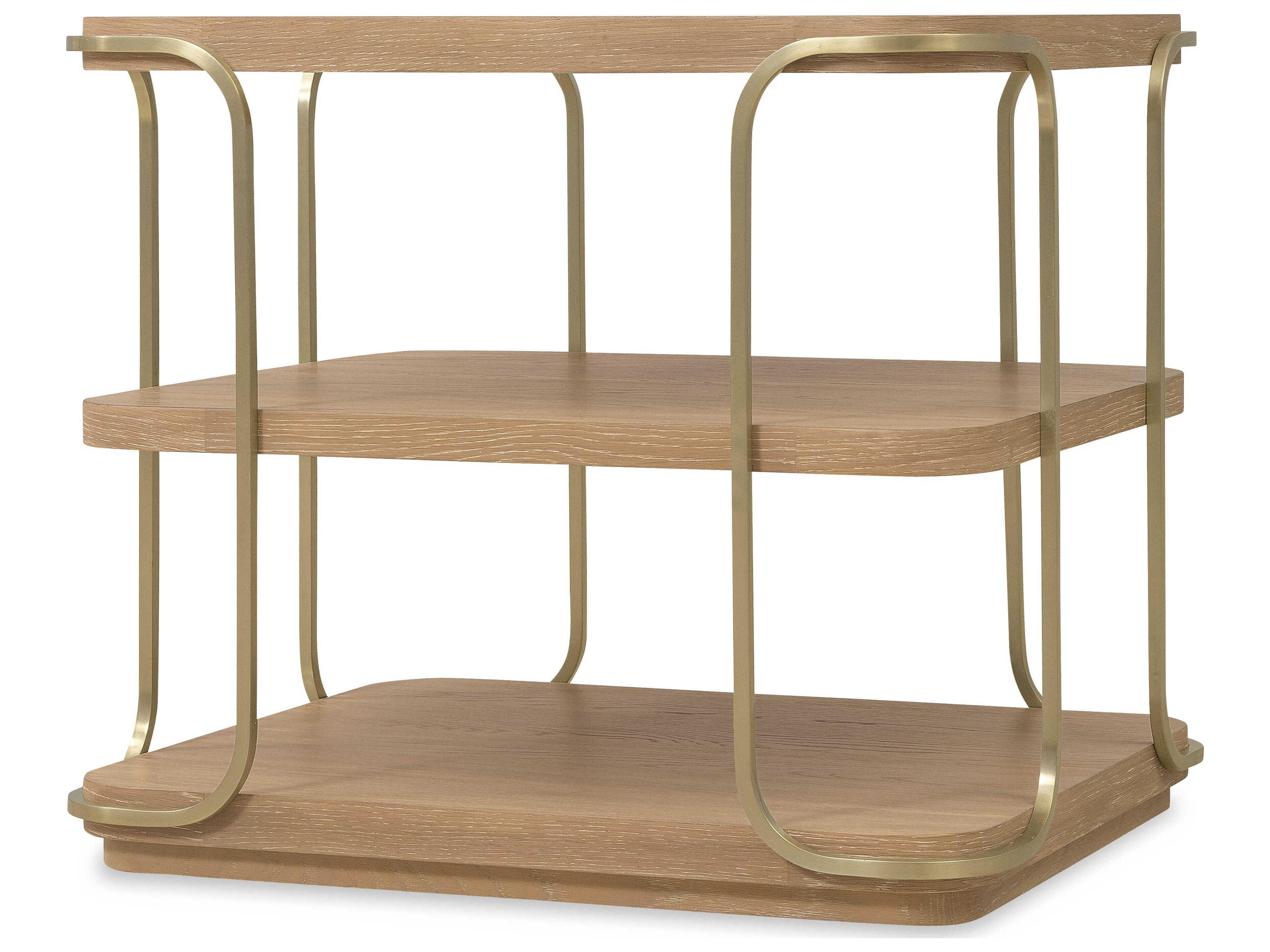 Hooker Furniture Banyon Bay Rectangular Wood Desert Oak End Table