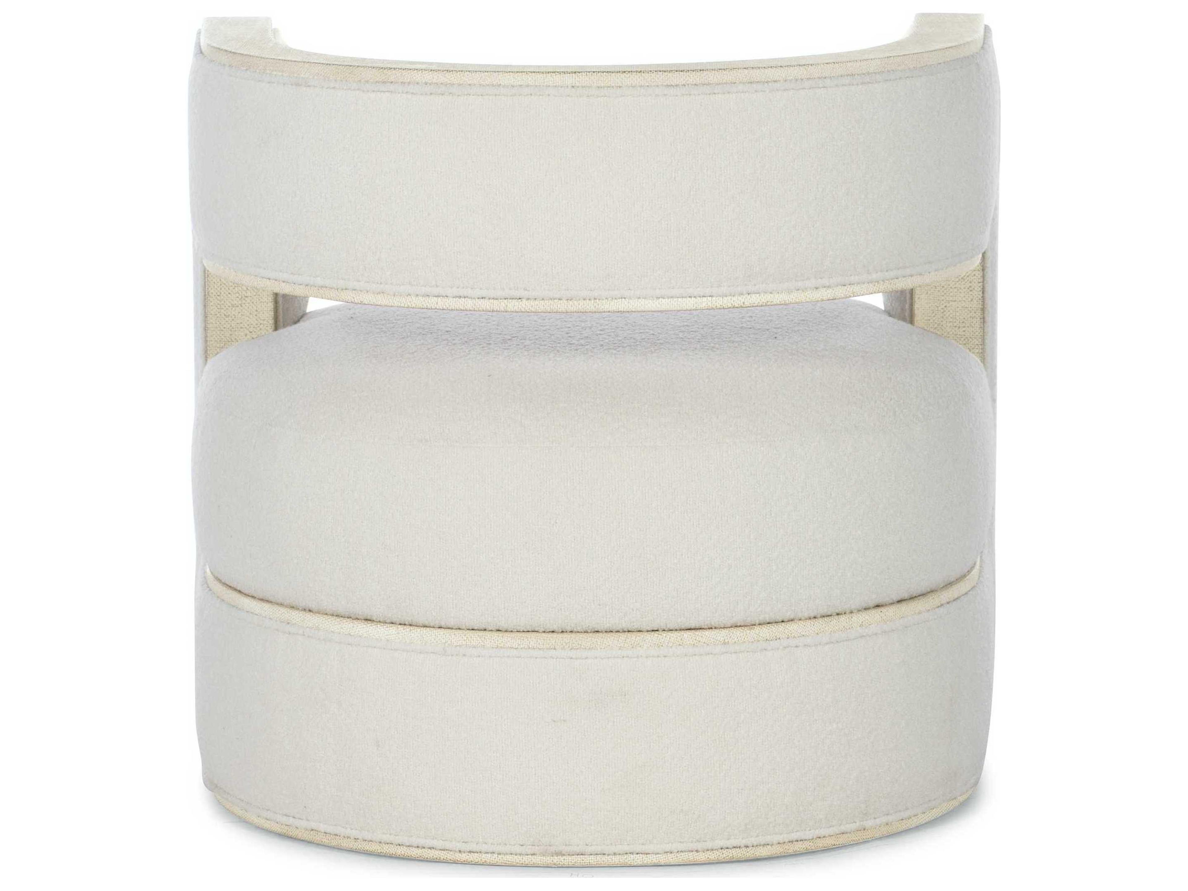 Luxecor Heritage White Fabric Accent Chair