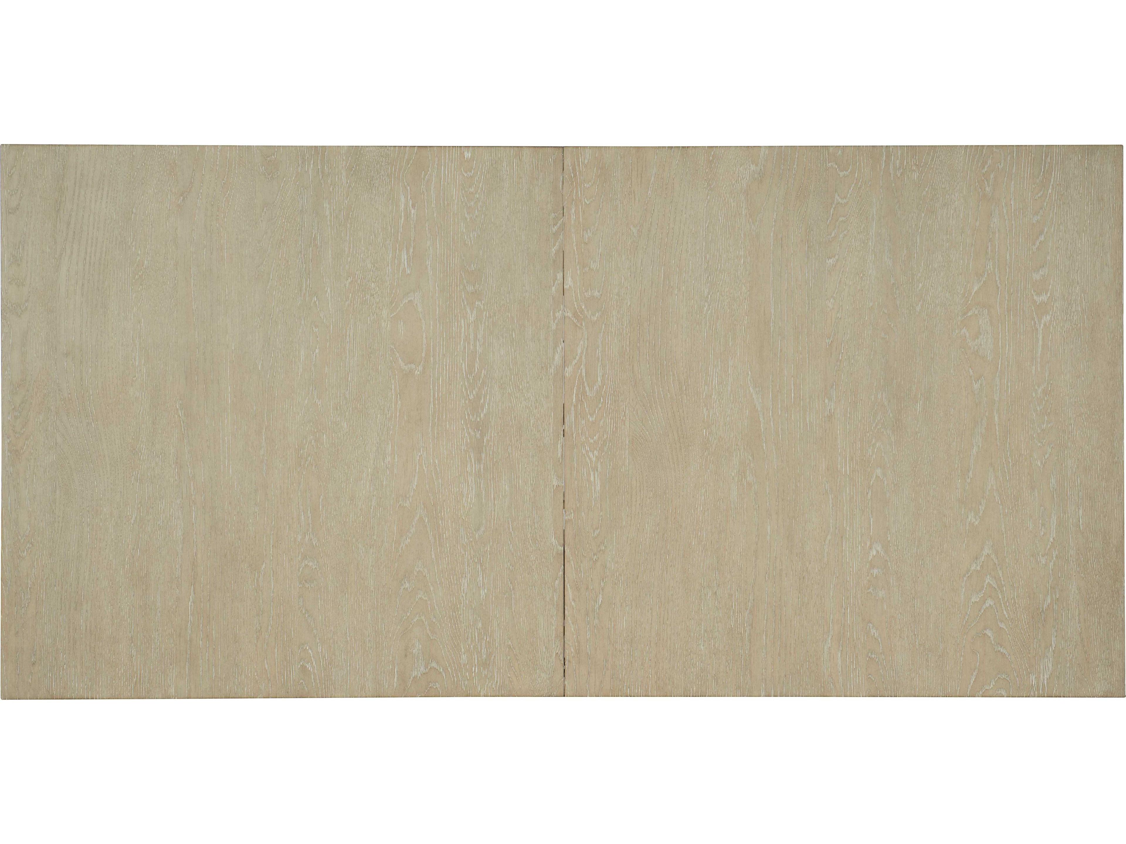 Luxecor Heritage Extendable Rectangular Terrain Textured Gesso Light Wood Dining Table