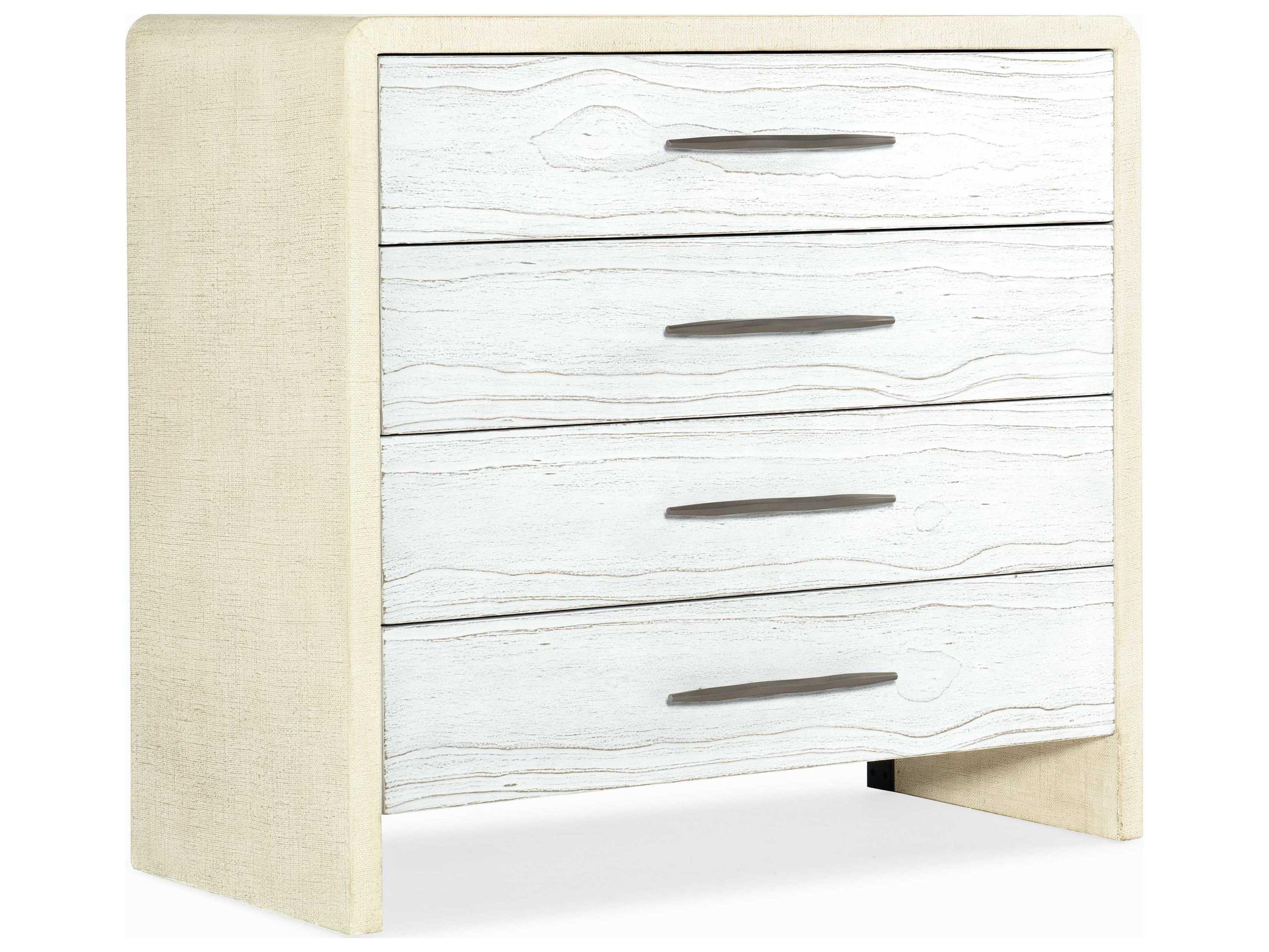 Cascade 4-Drawers White Dresser