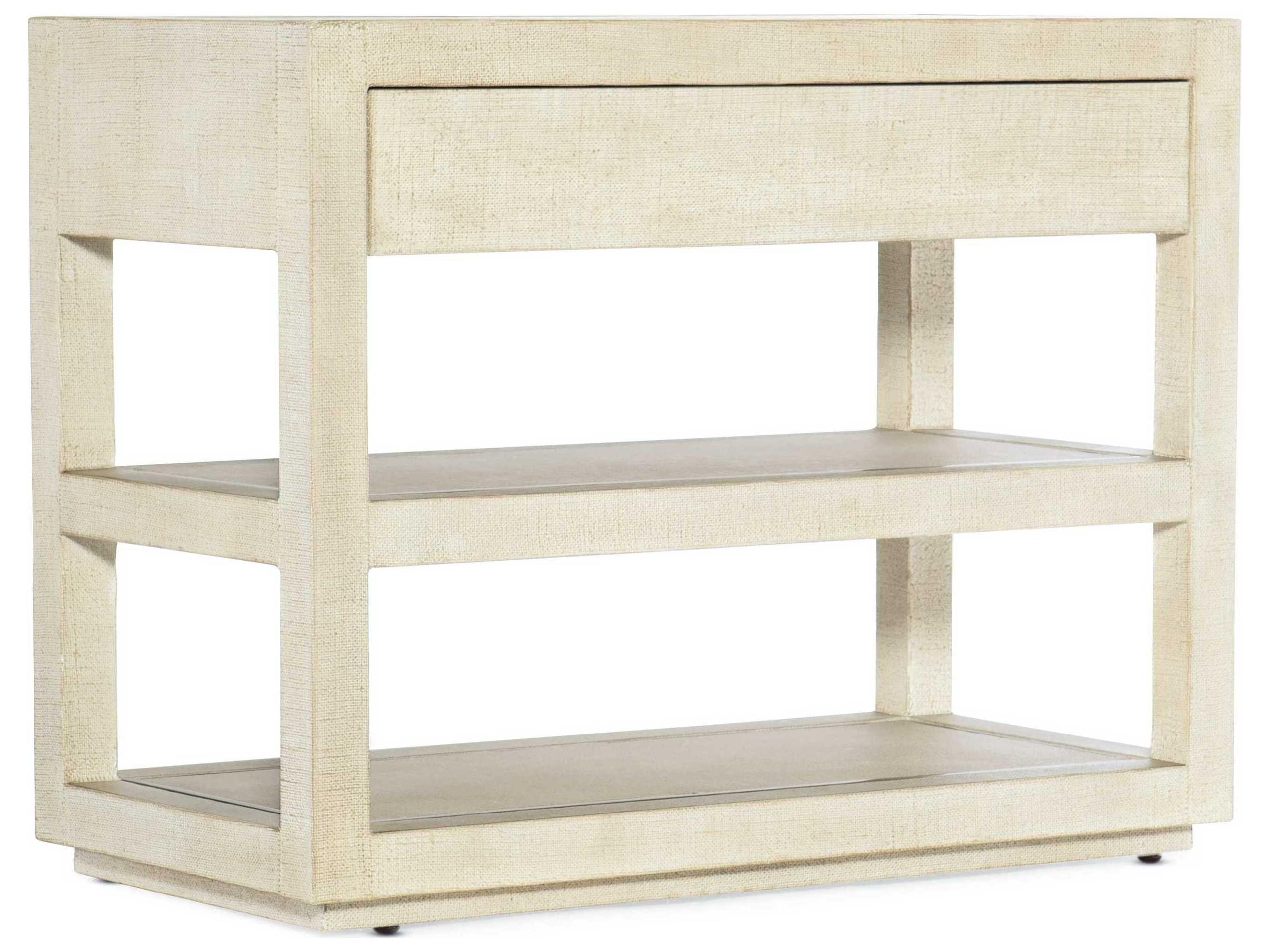 Luxecor Heritage 1-Drawer White Nightstand