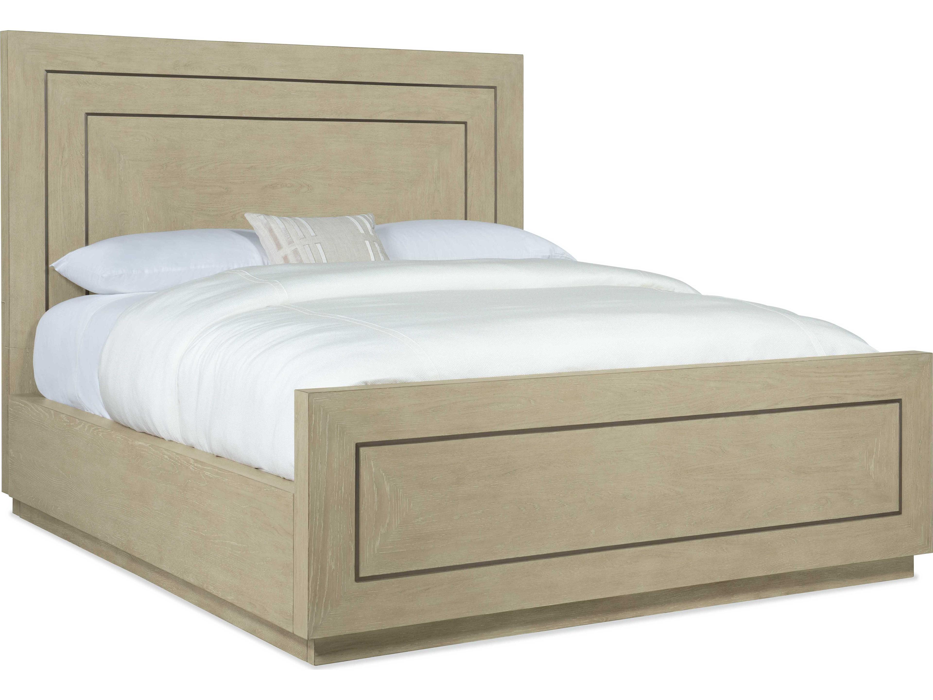 Hooker Furniture Cascade Terrain Champagne Beige Oak Wood King Panel Bed