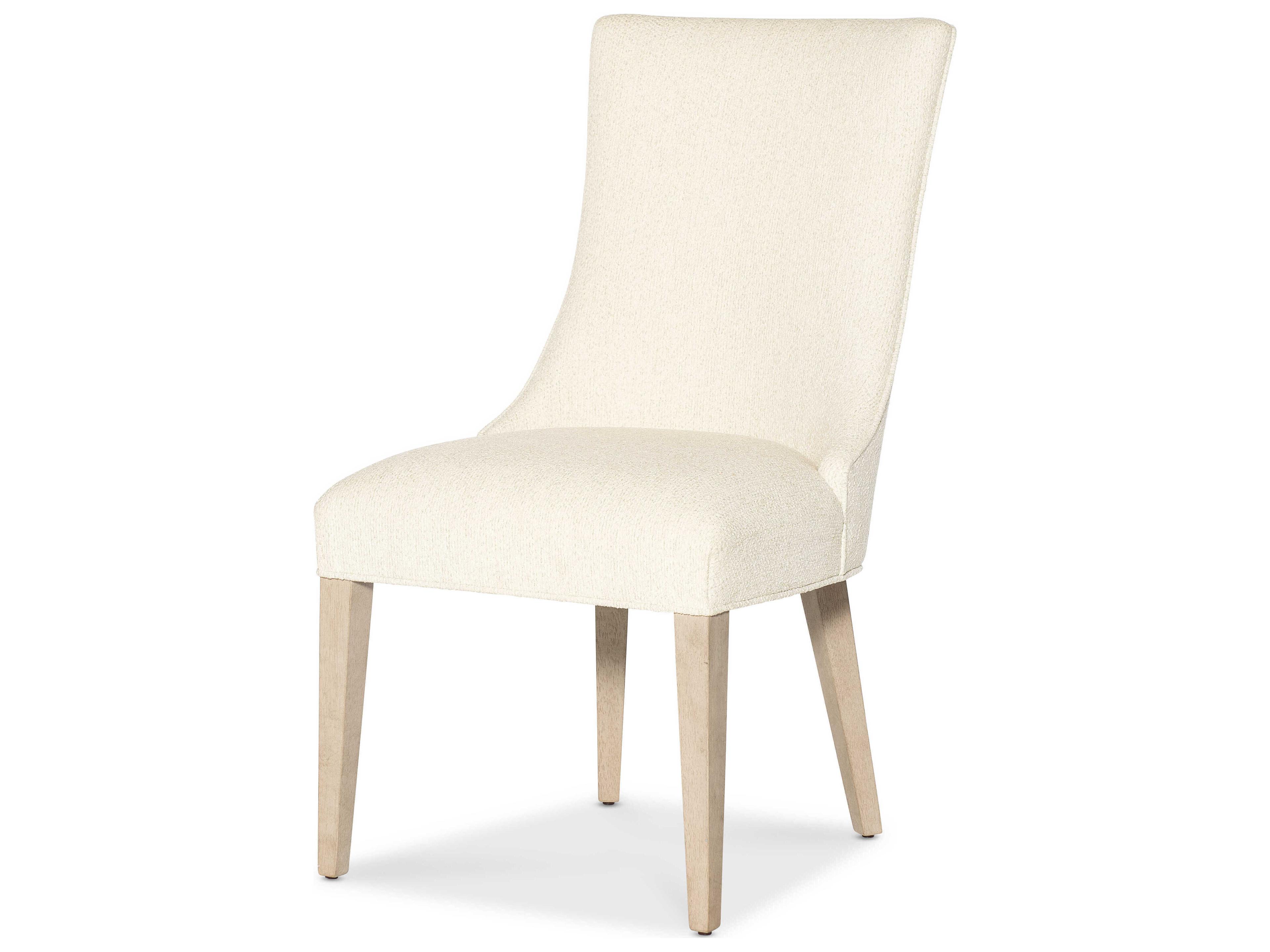 Hooker Furniture Westwood Oak Wood Beige Upholstered Armless Dining Chair