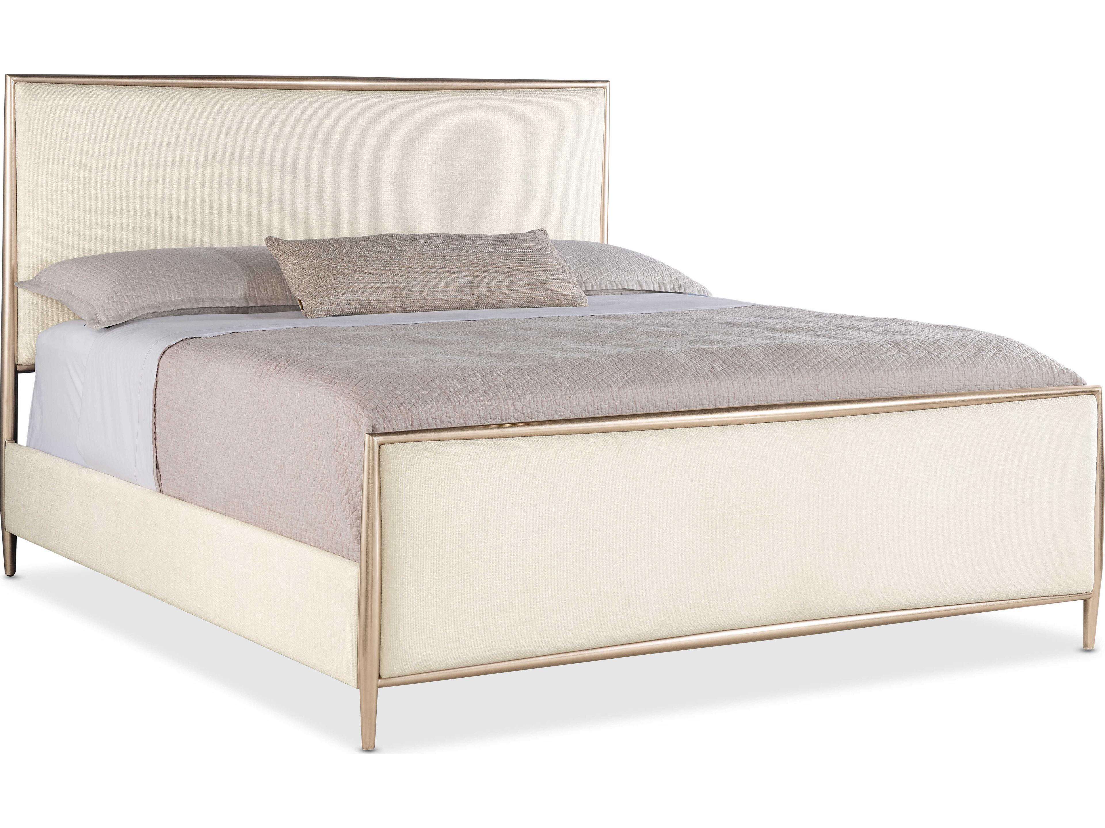 Westwood Plated Radiance On Metal Frame Beige California King Panel Bed